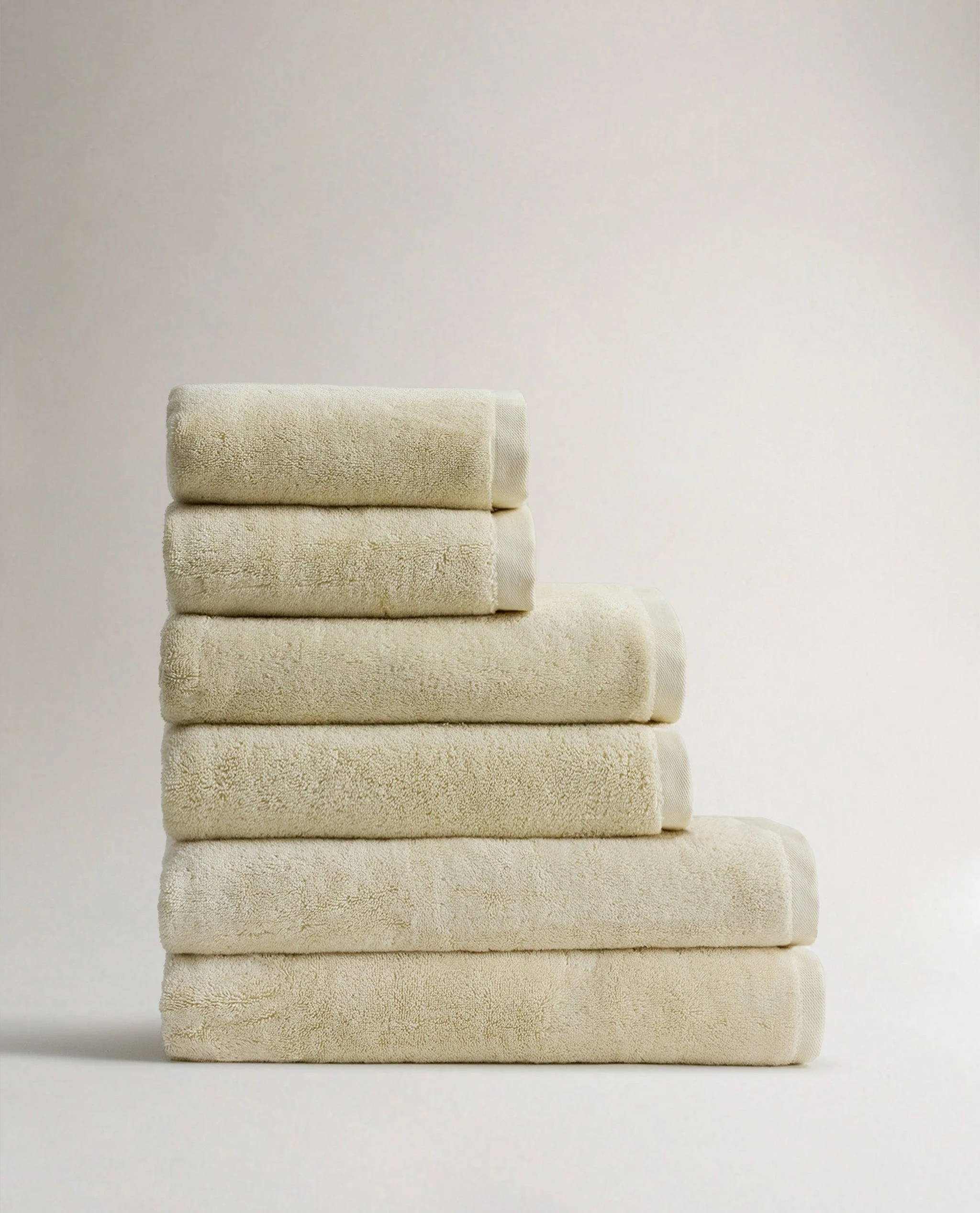 Turkish Cotton Bath Towel Move-In Bundle (Pack of 6) - Buttermilk