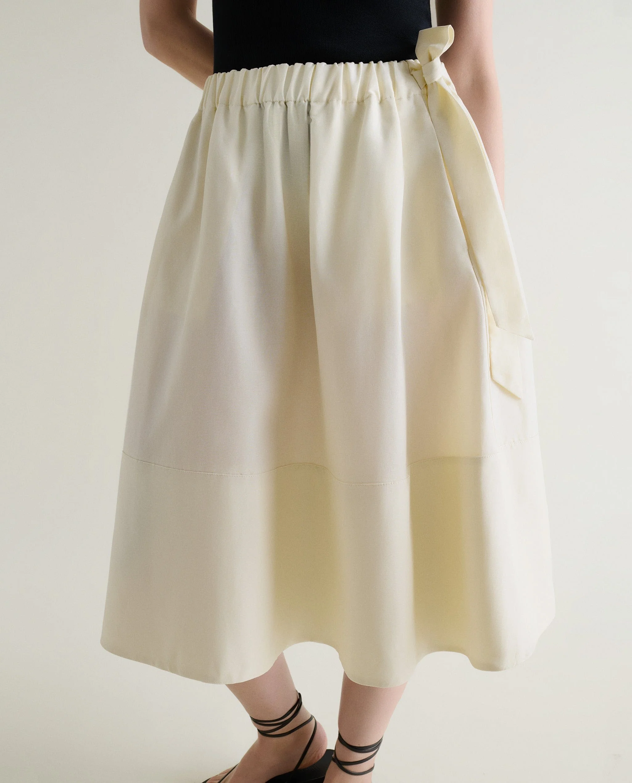 Women's Future-Linen Full Skirt - Buttermilk - Image 4