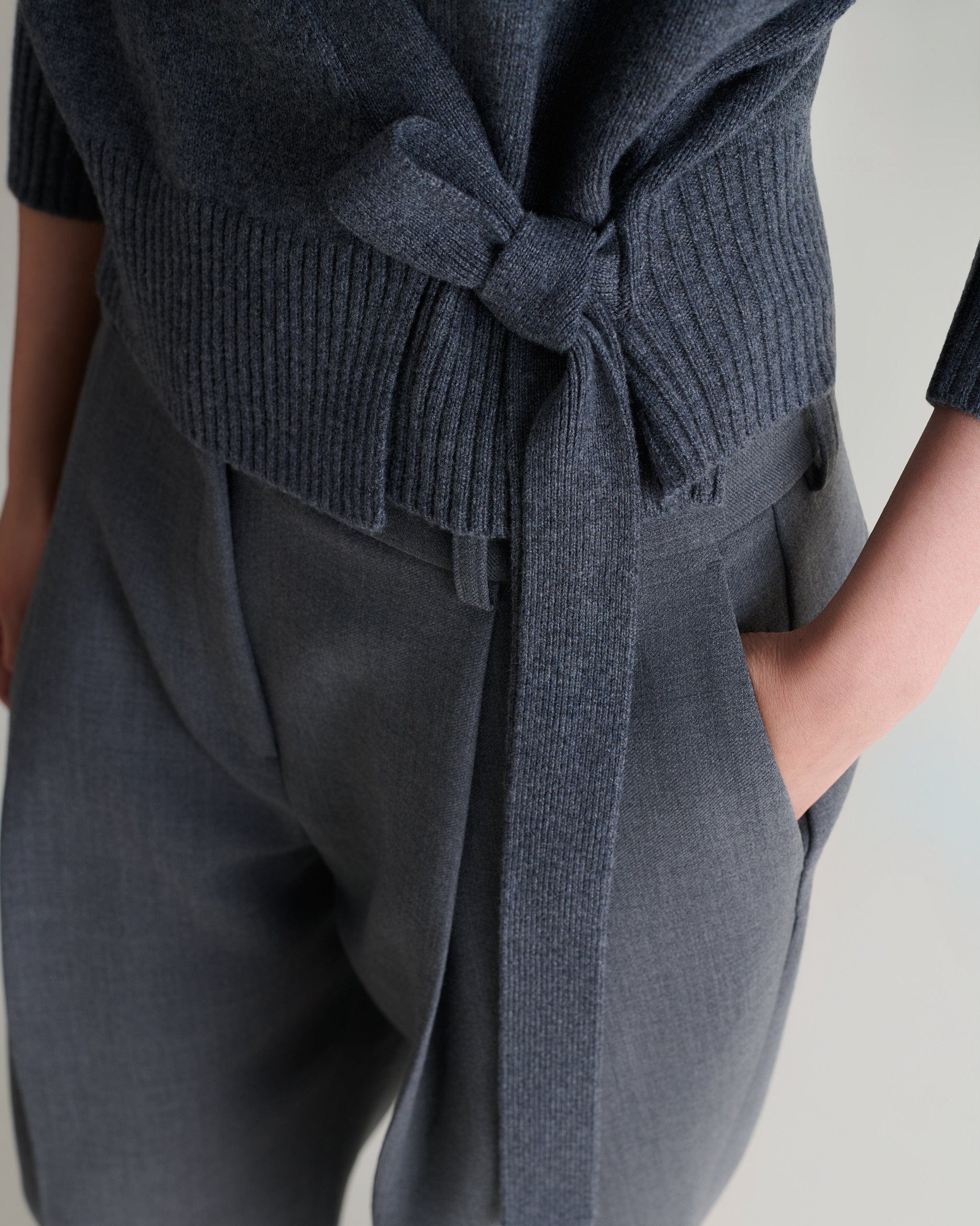 Women's Cashmere Merino Wrap Jumper - Image 5
