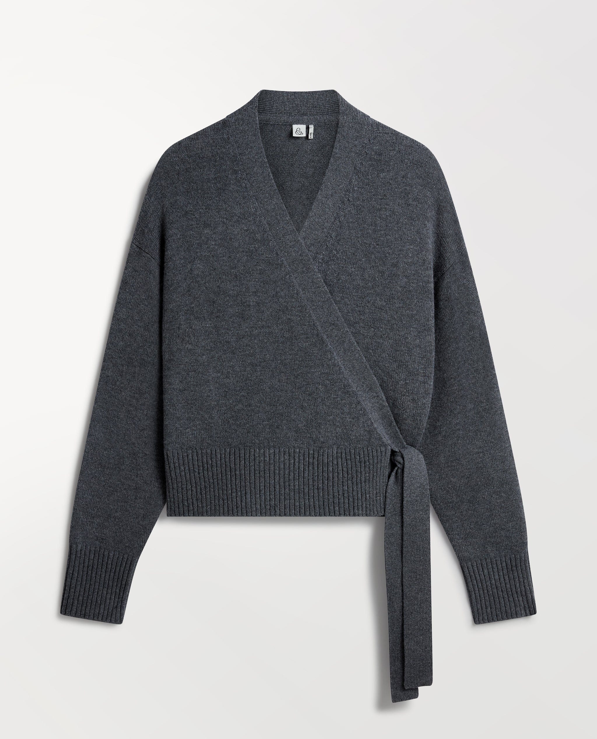 Women's Cashmere Merino Wrap Jumper - Image 6