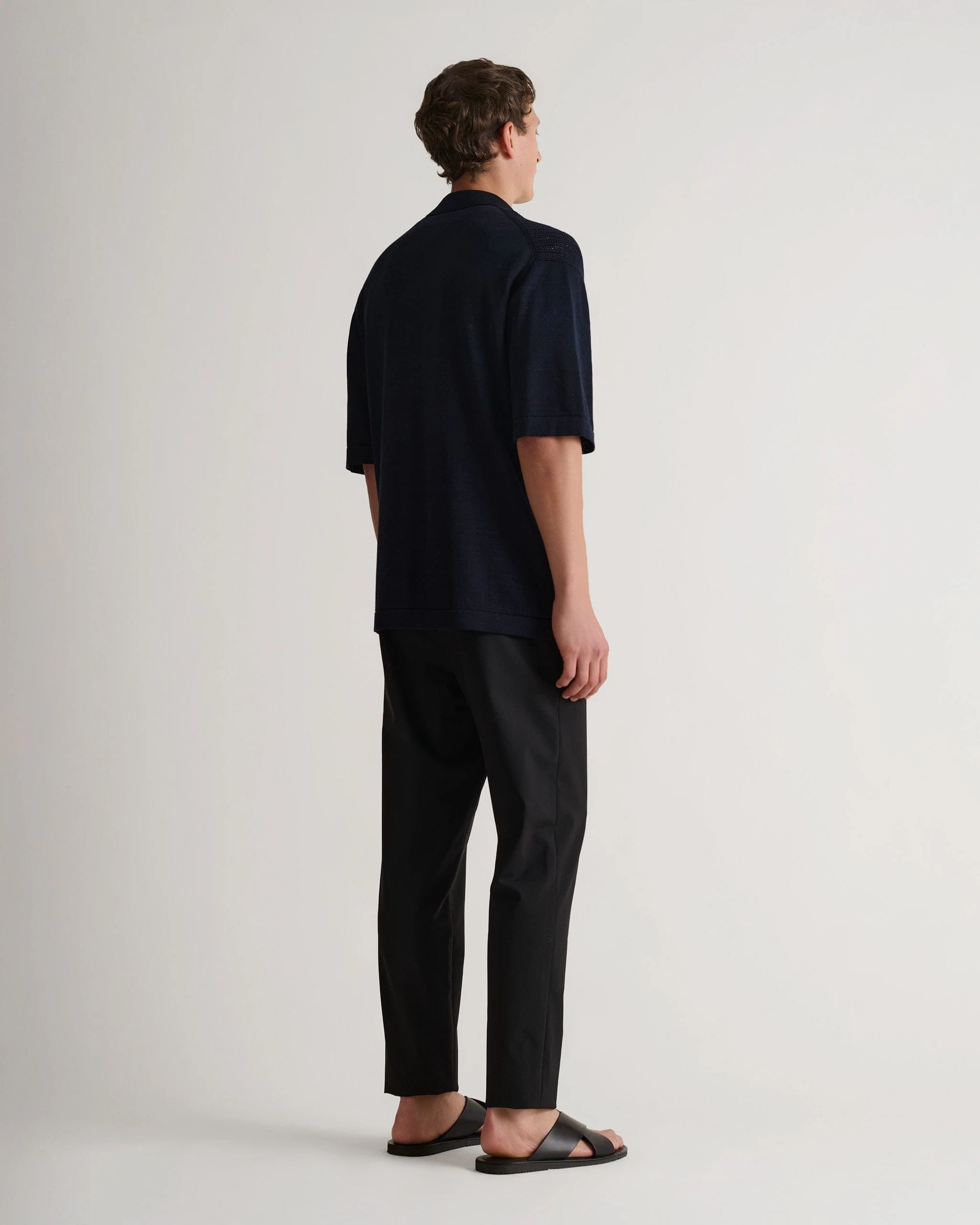 Men's Cotton Textured Knit Shirt - Image 4