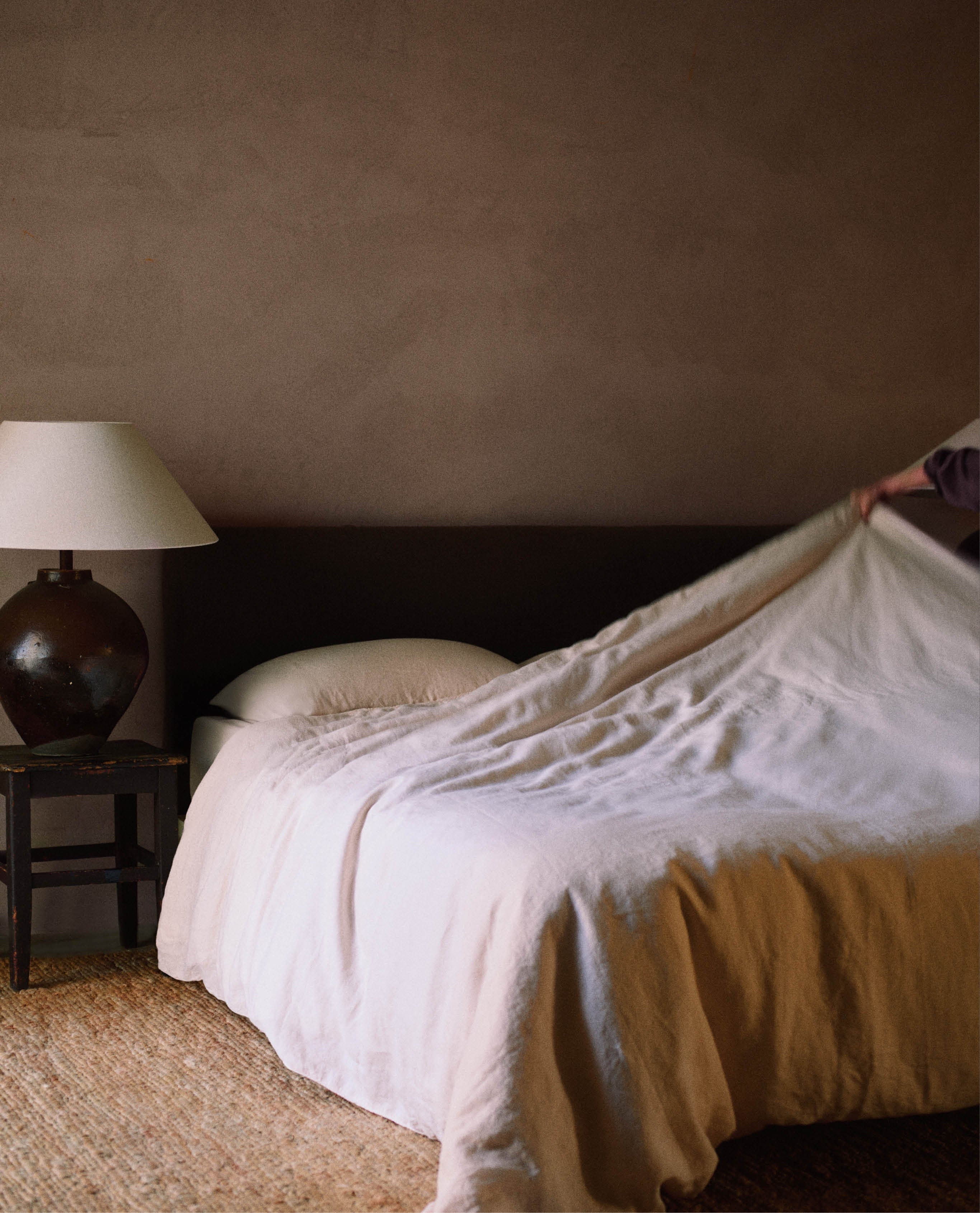 House of Grey European Flax™ Linen Duvet Cover - Bruised Peach - Image 4