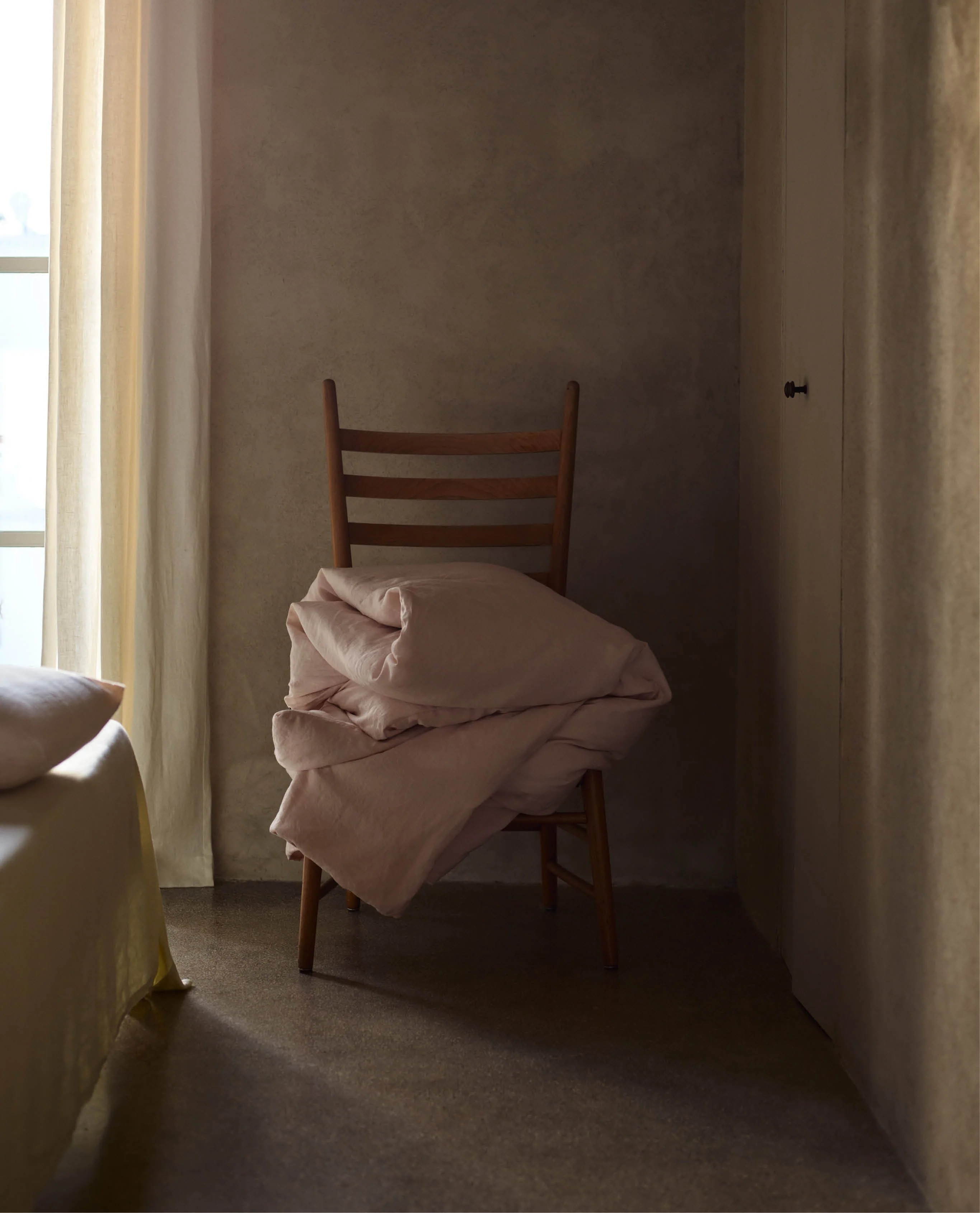 House of Grey European Flax™ Linen Duvet Cover - Bruised Peach - Image 6
