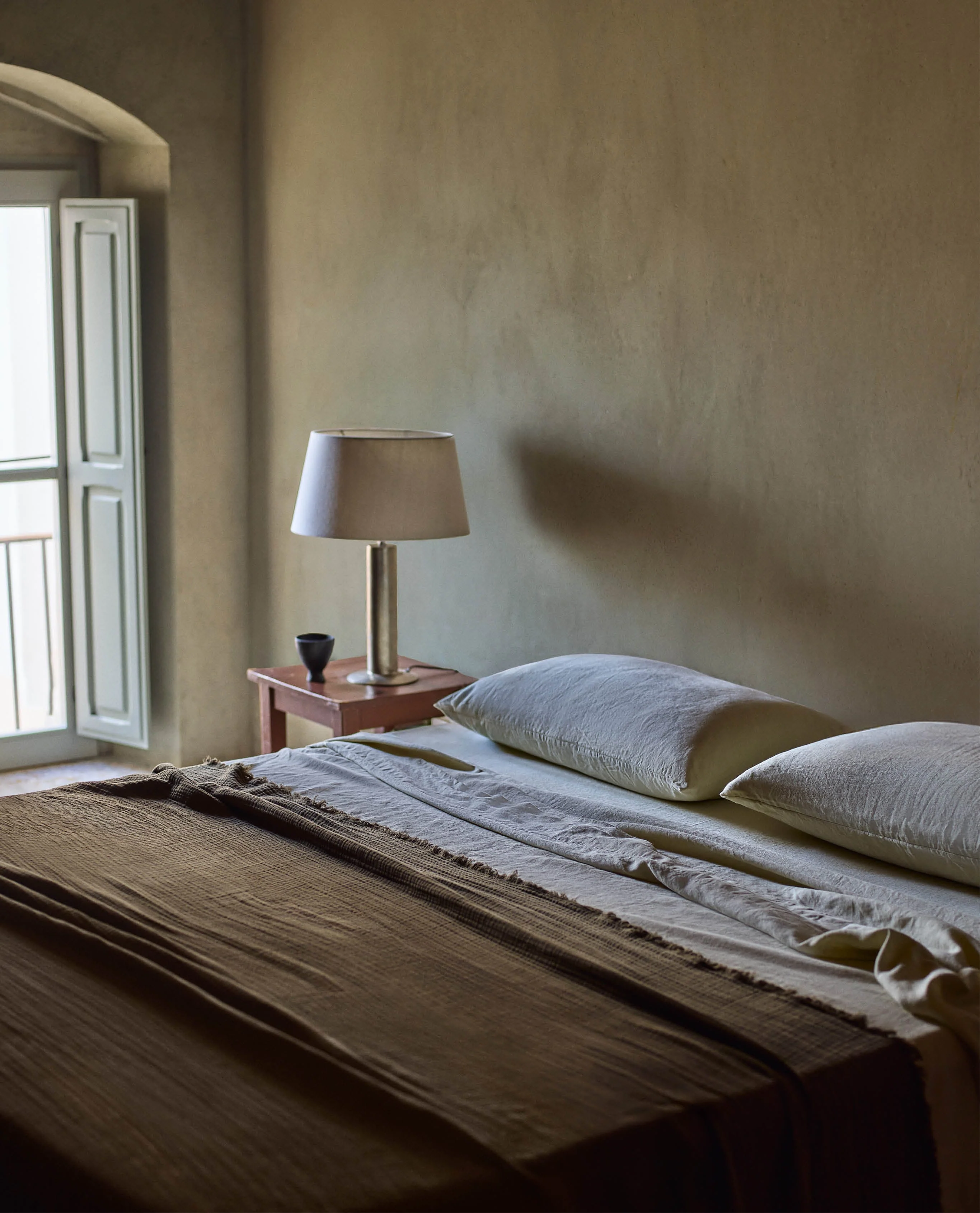 House of Grey European Flax™ Linen Flat Sheet - Bruised Peach - Image 4
