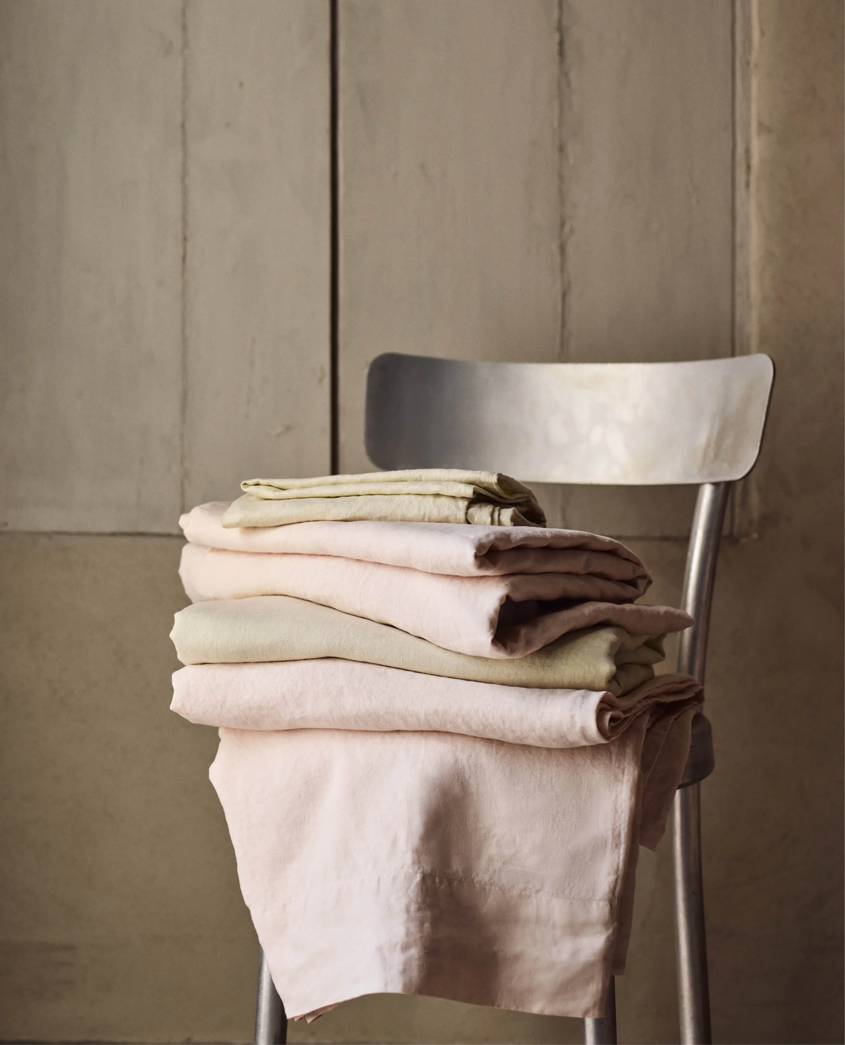 House of Grey European Flax™ Linen Flat Sheet - Bruised Peach - Image 6