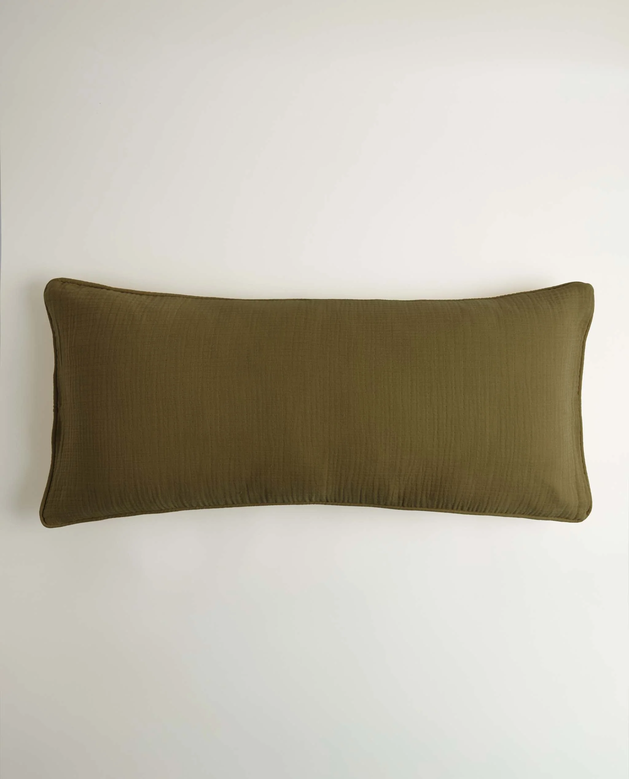 House of Grey Organic Cotton Muslin Lumbar Cushion Cover - Image 4