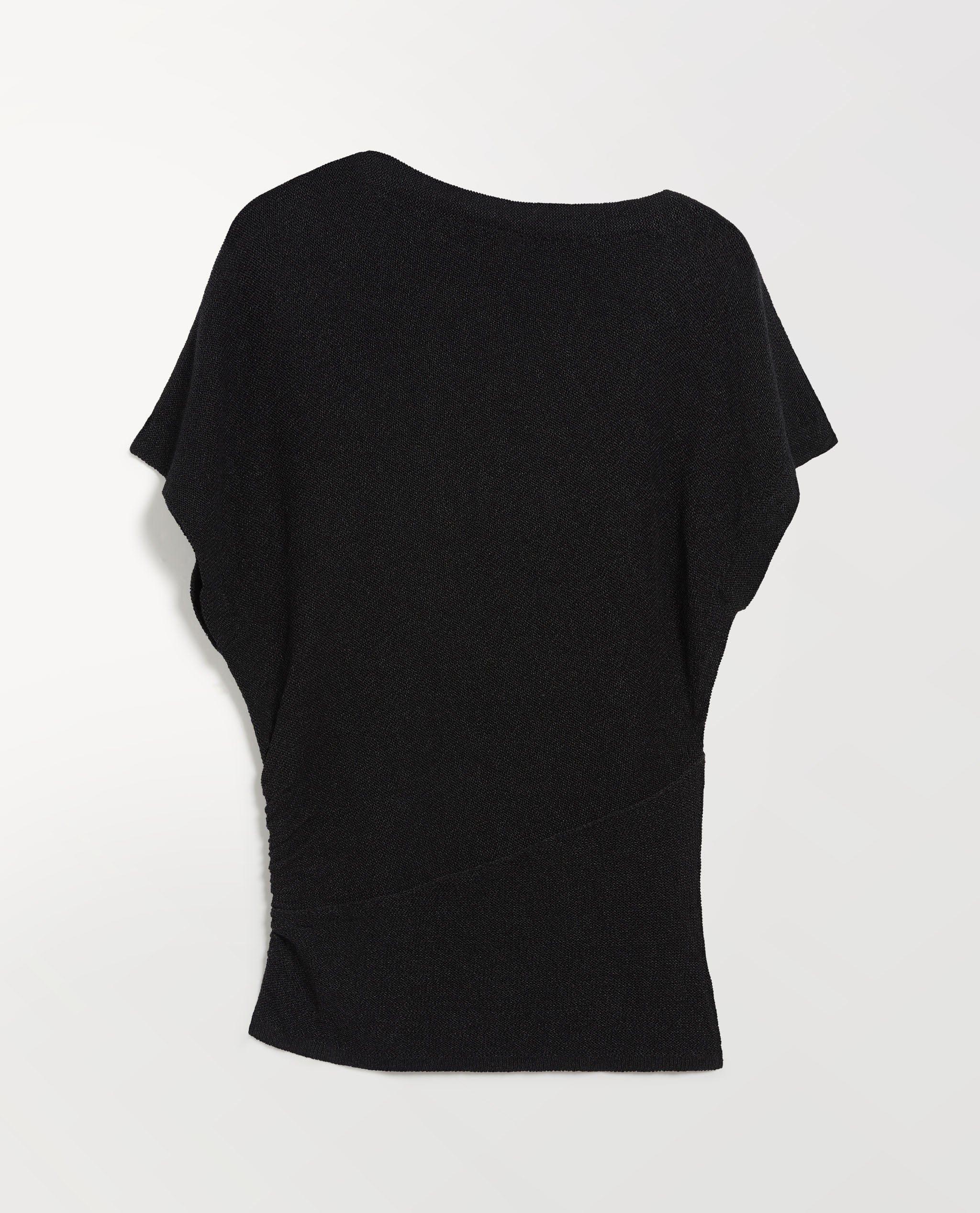 Women's Japanese Paper Yarn Twist Top - Black - Image 2