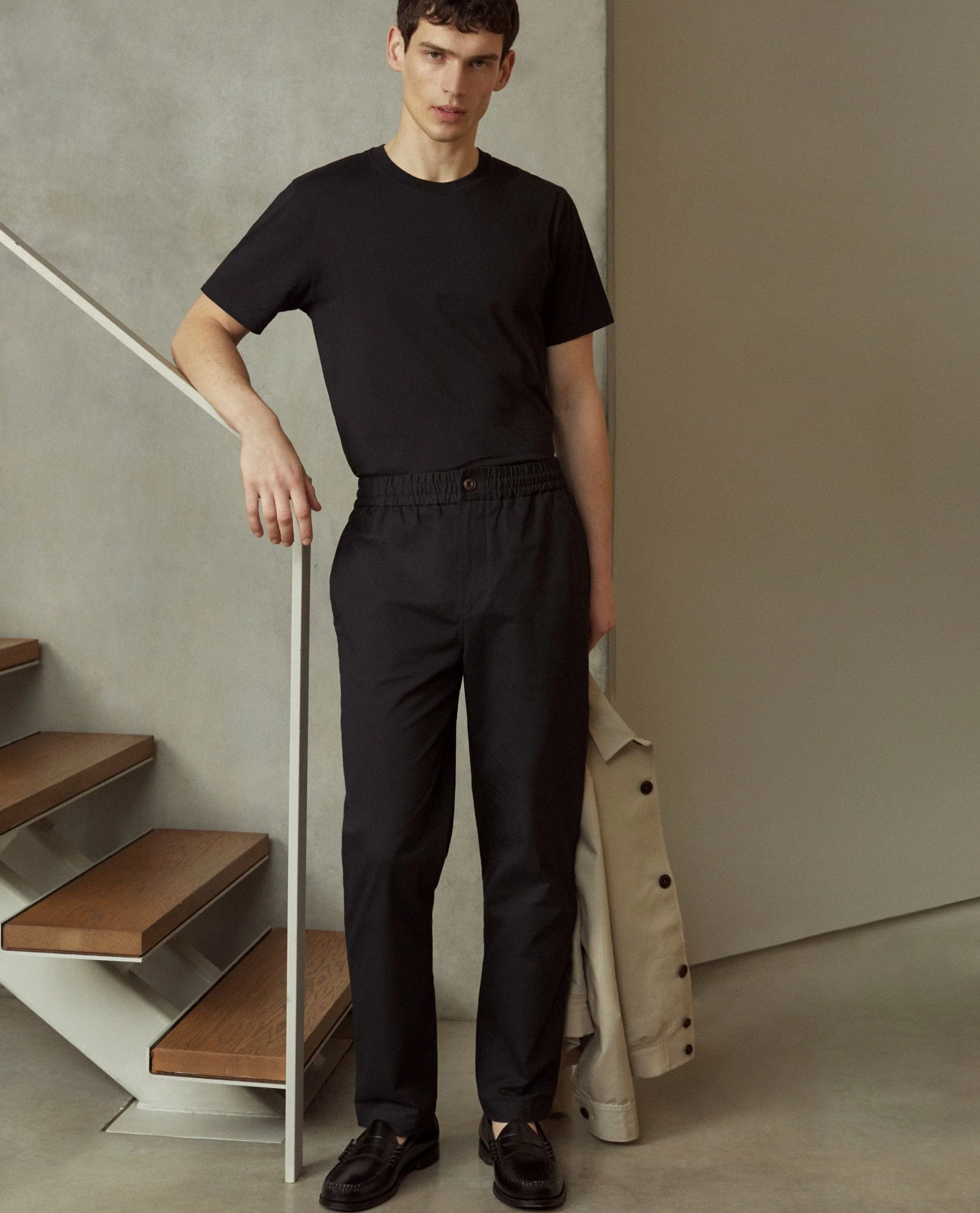 Men's All Rounder Cotton Trousers - Black - Image 6