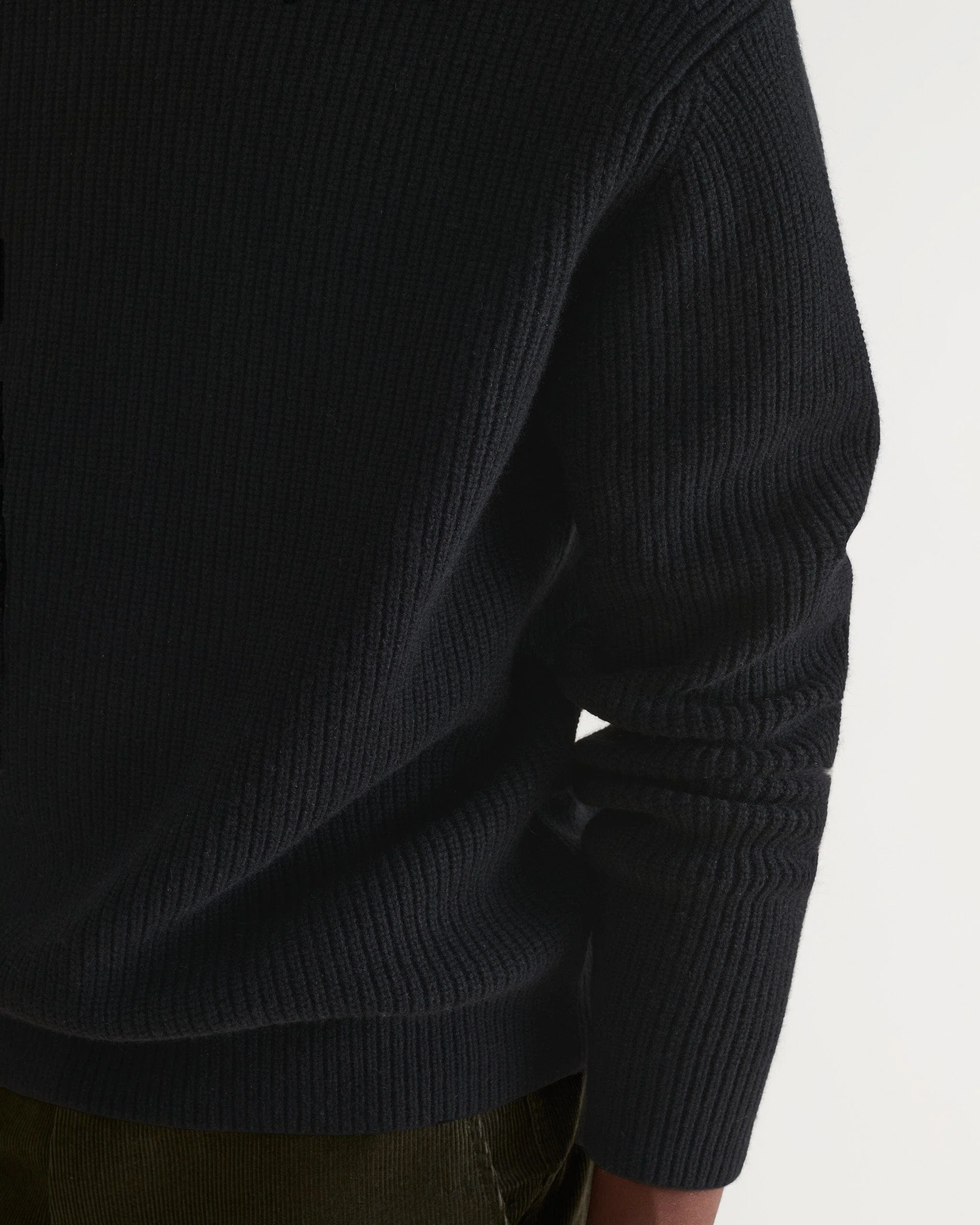 Men's Cashmere Merino Stand Neck Jumper - Image 13