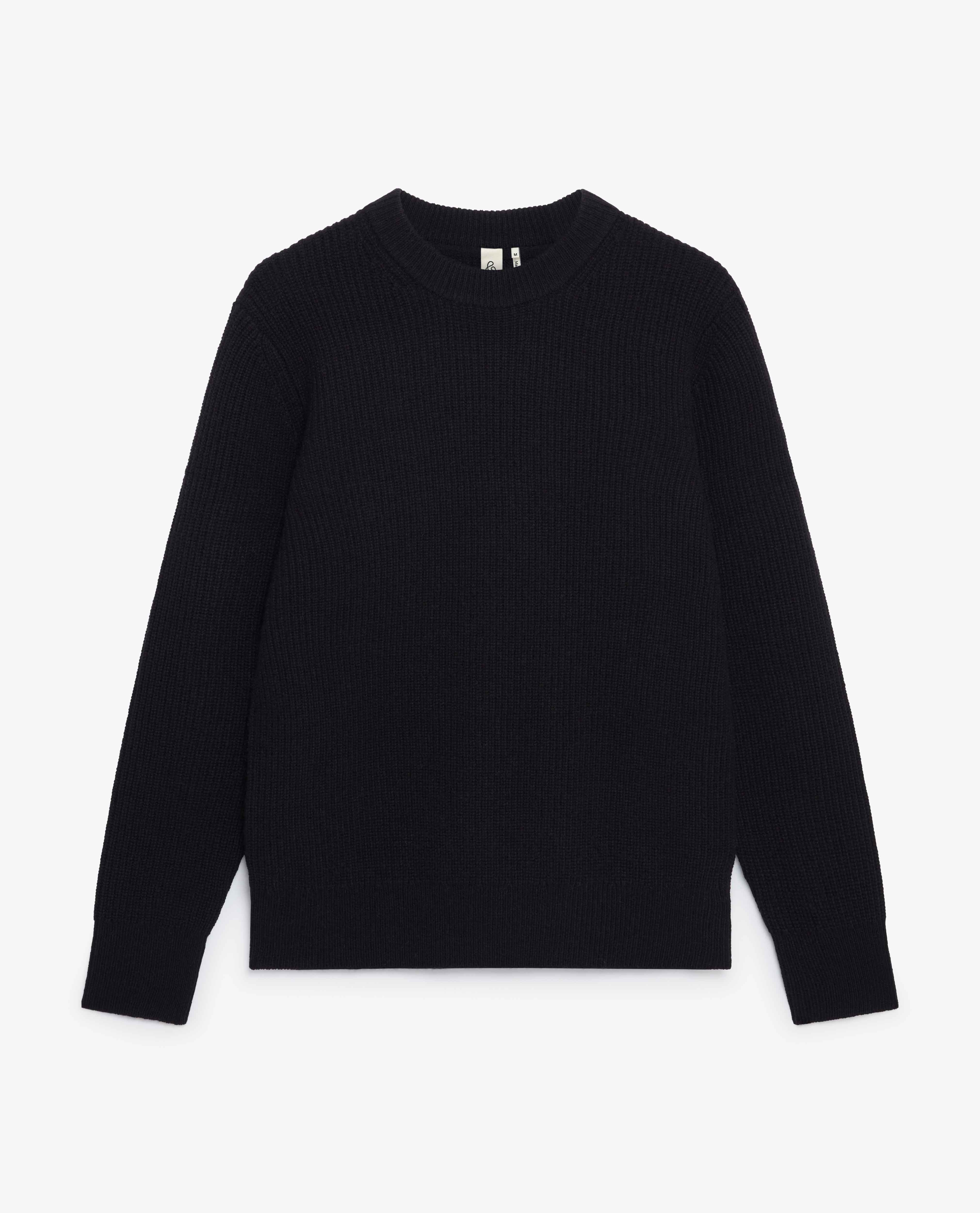 Men's Cashmere Merino Fishermans Rib Crew Neck Jumper - Image 16