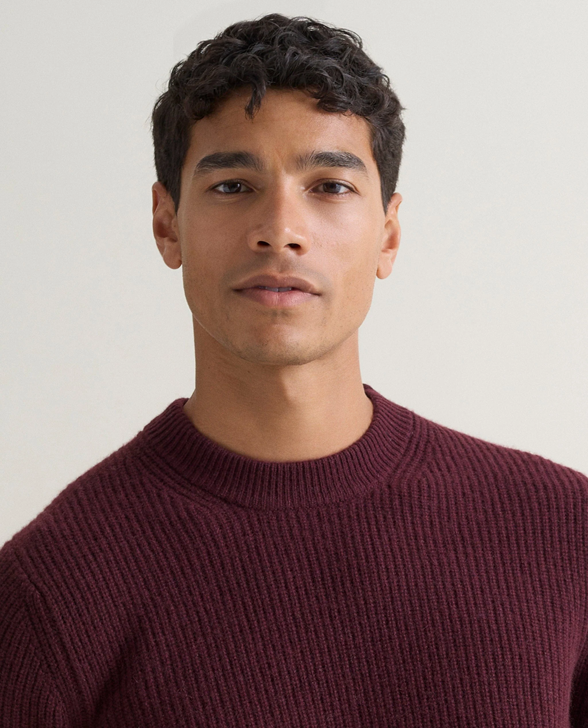 Men's Cashmere Merino Fishermans Rib Crew Neck Jumper - Image 23