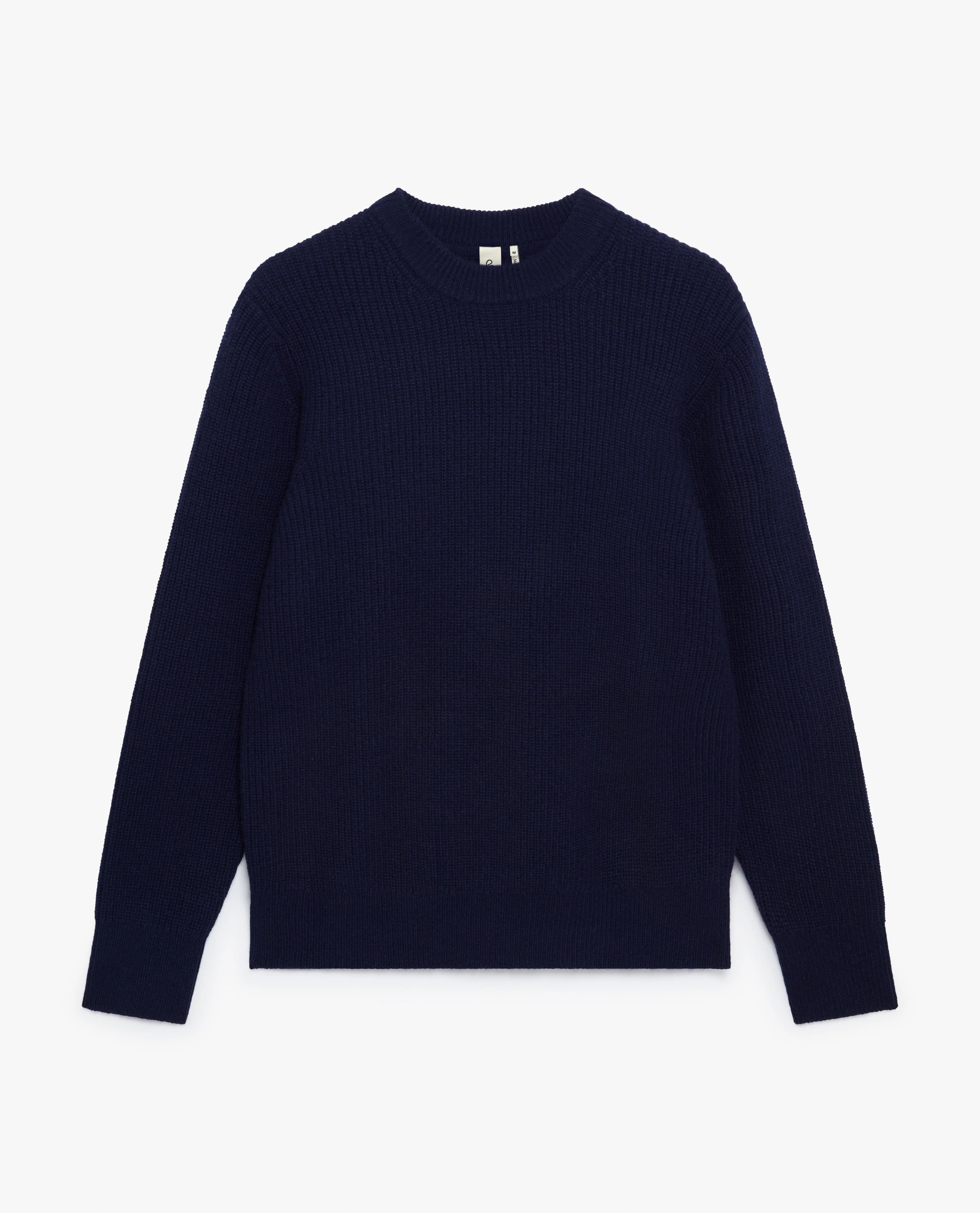 Men's Cashmere Merino Fishermans Rib Crew Neck Jumper - Image 25