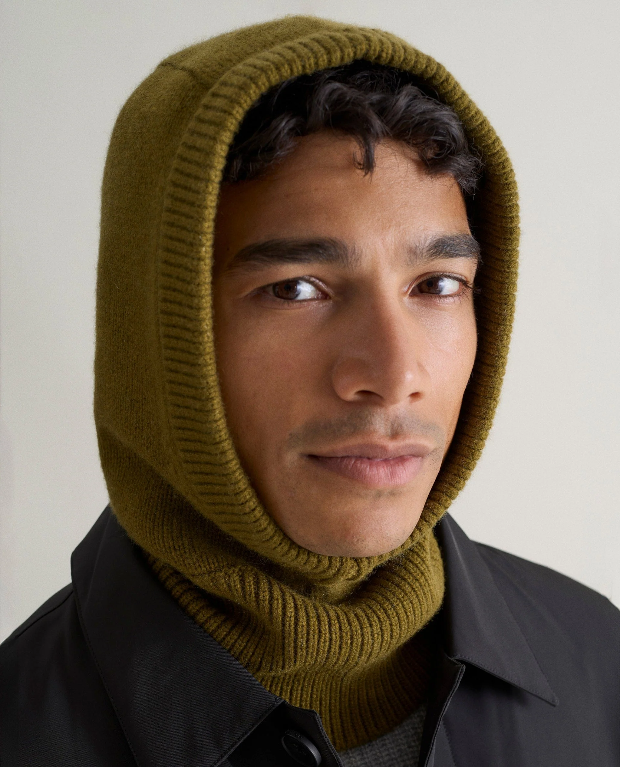 Men's Cashmere Merino Knitted Hood - Image 5
