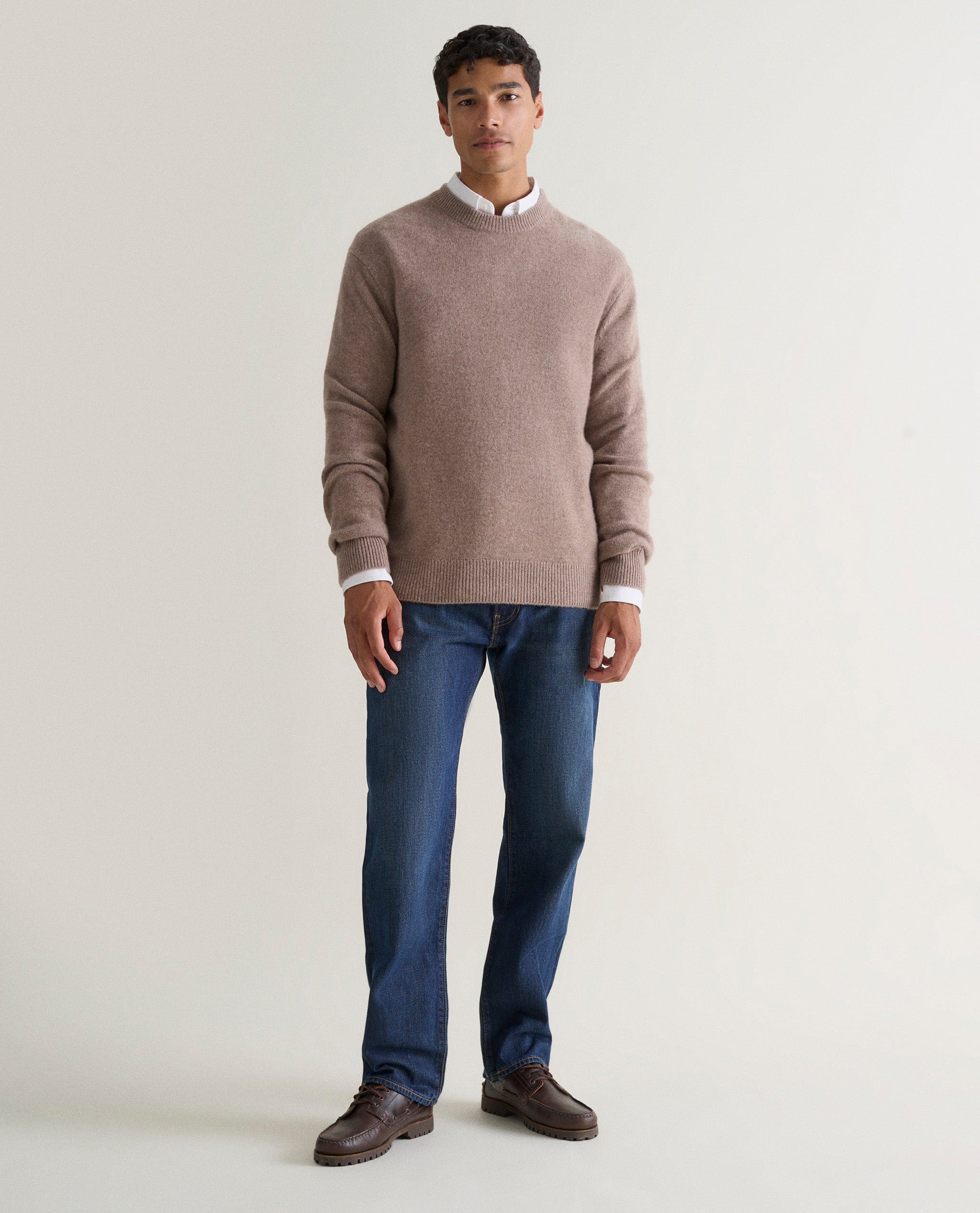 Men's Finest Cashmere Mid-Weight Crew Neck Jumper
