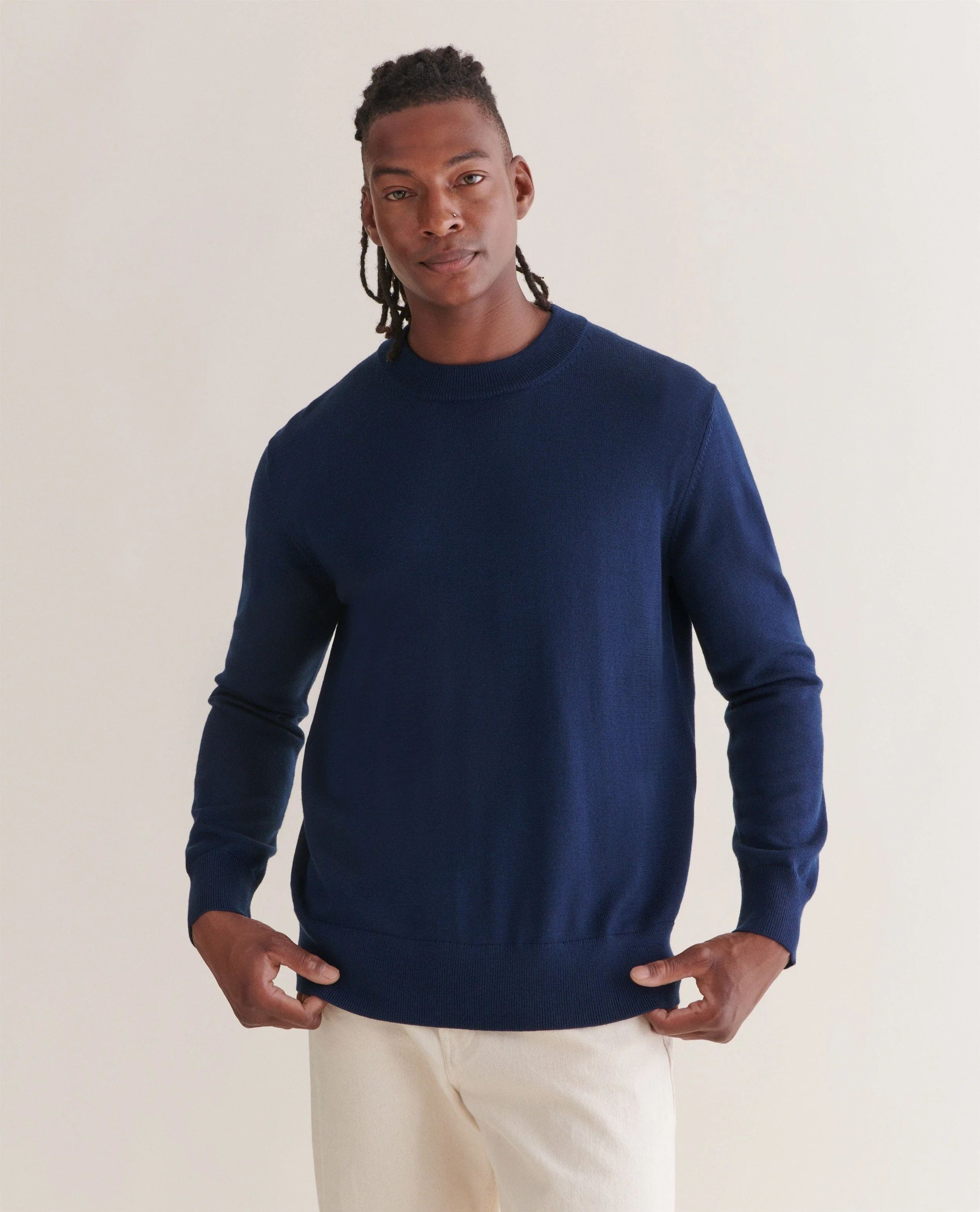 Men's Merino Mid-Weight Crew Neck Jumper - Image 13