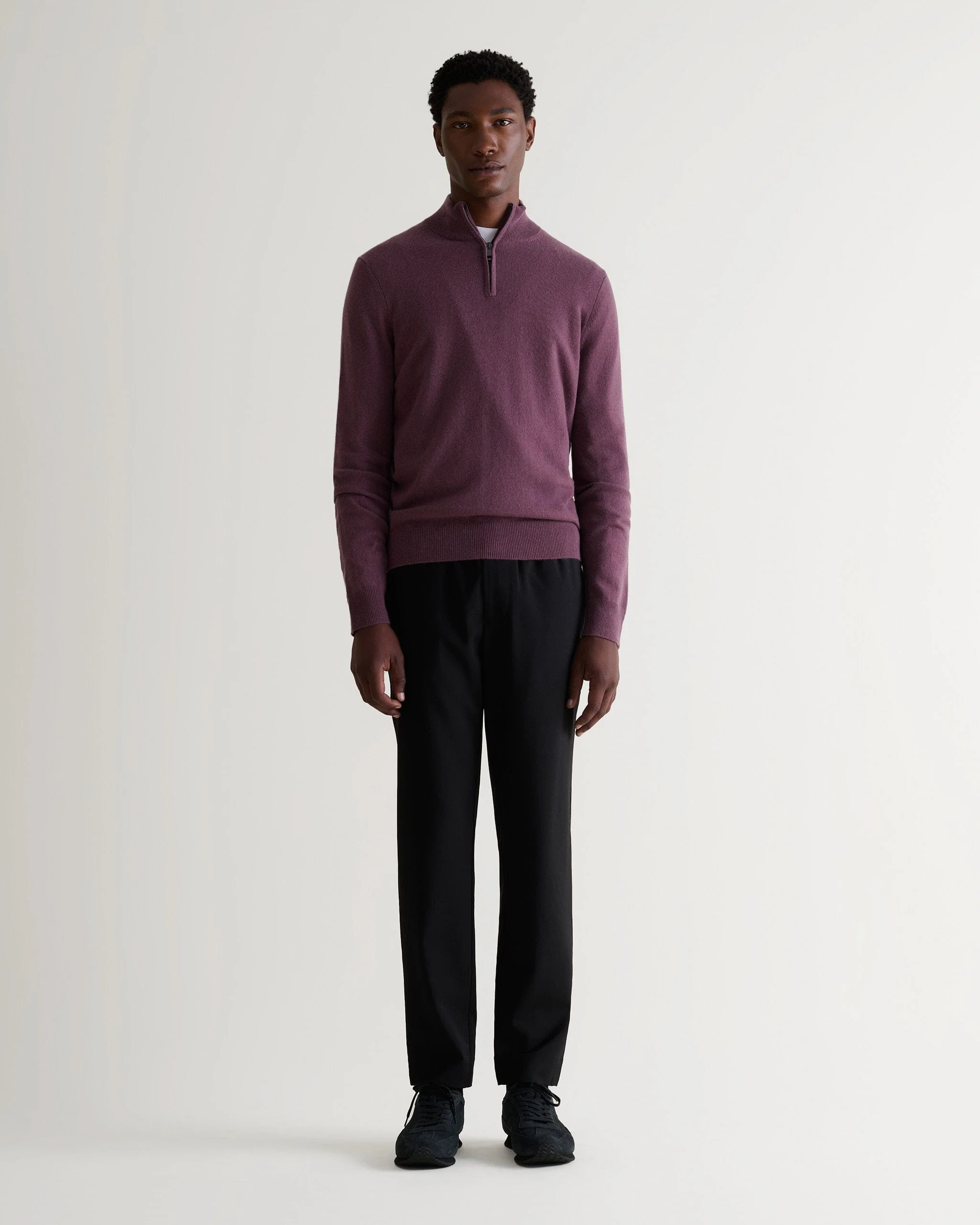 Men's Finest Cashmere 1/4 Zip Jumper - Image 6
