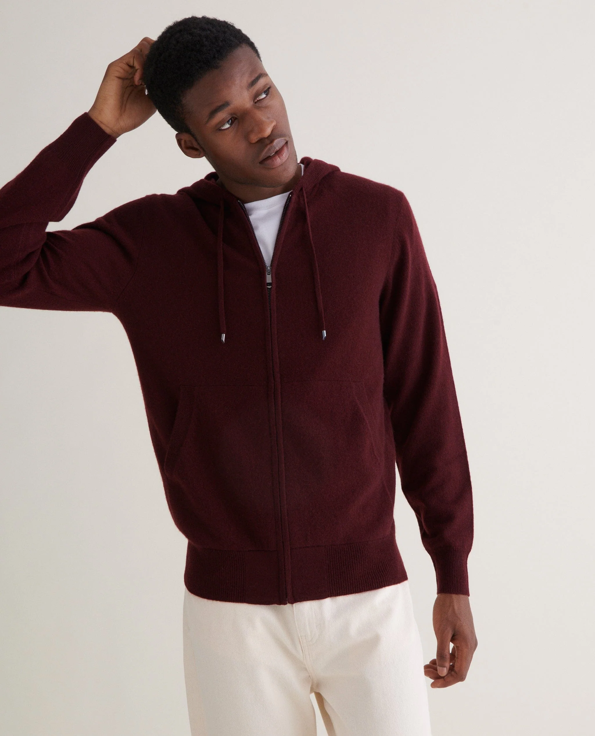 Men's Finest Cashmere Full Zip Hoodie - Image 42