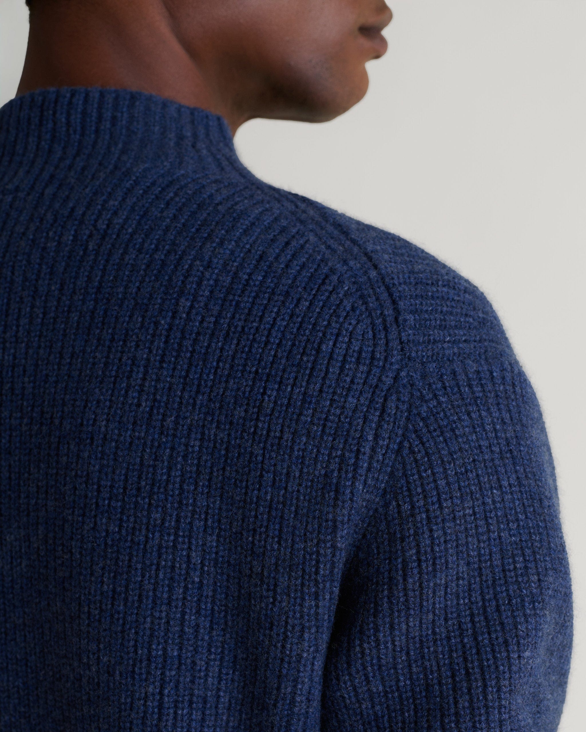 Men's Cashmere Merino Stand Neck Jumper - Image 21
