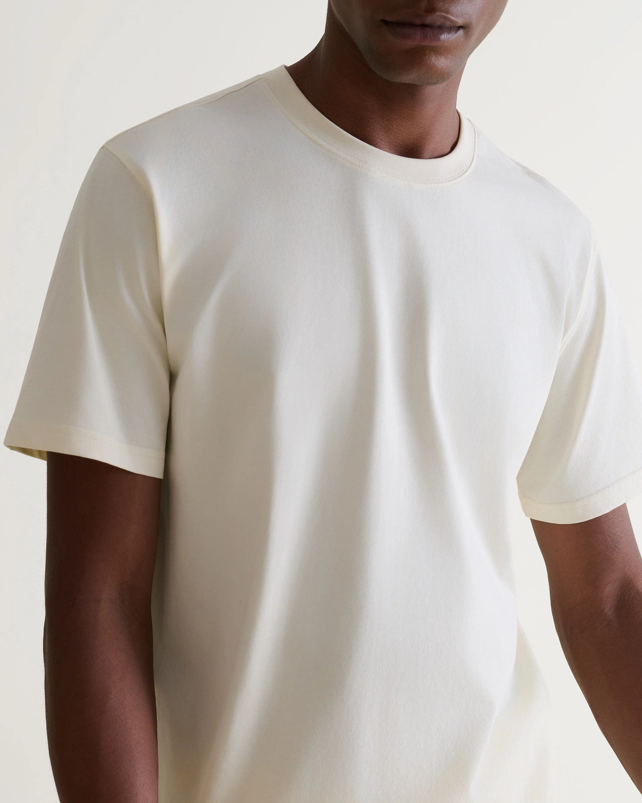 Men's Classic Cotton T-shirt - Parchment - Image 5