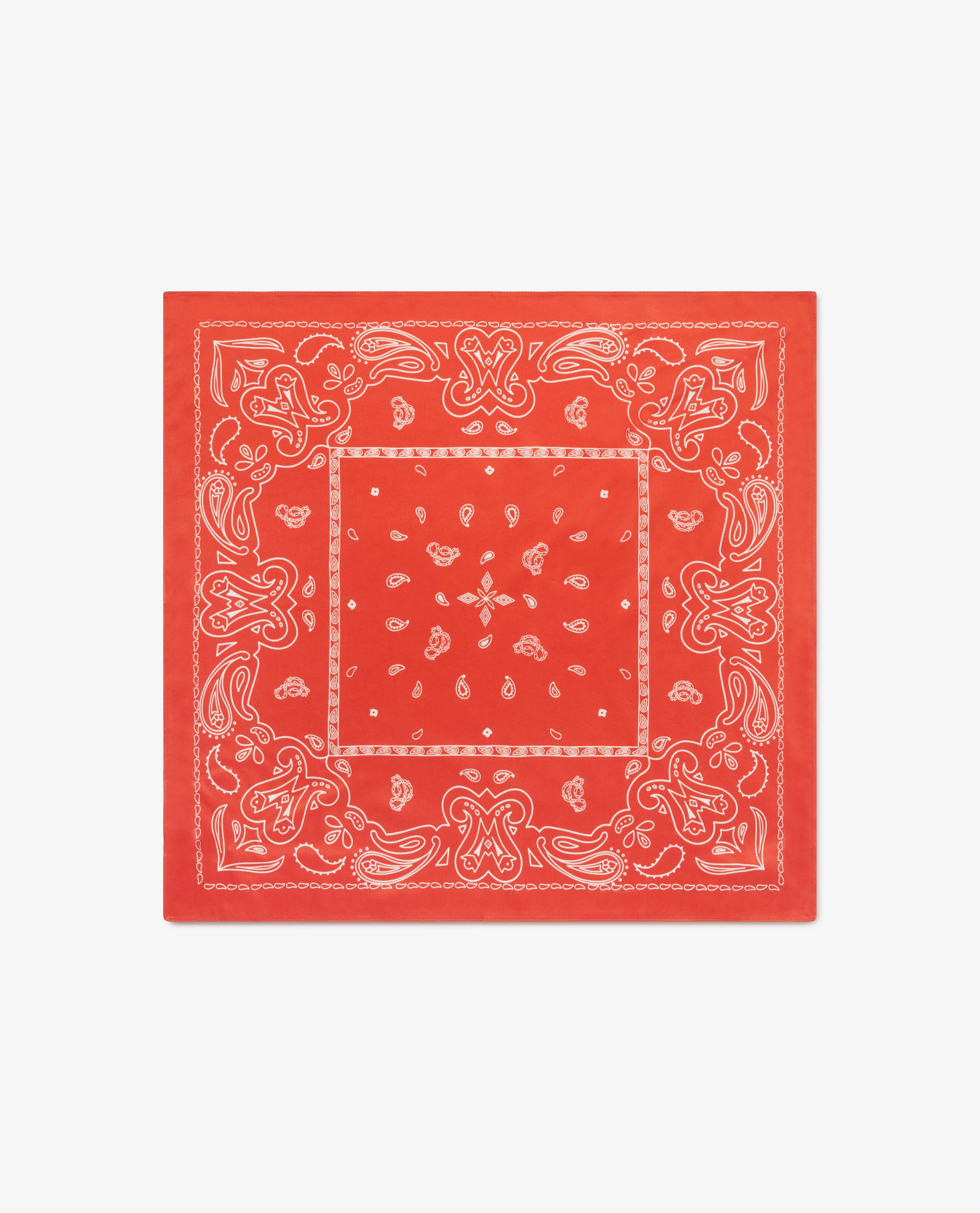 Silk Bandana - Citrus Red - Image 3