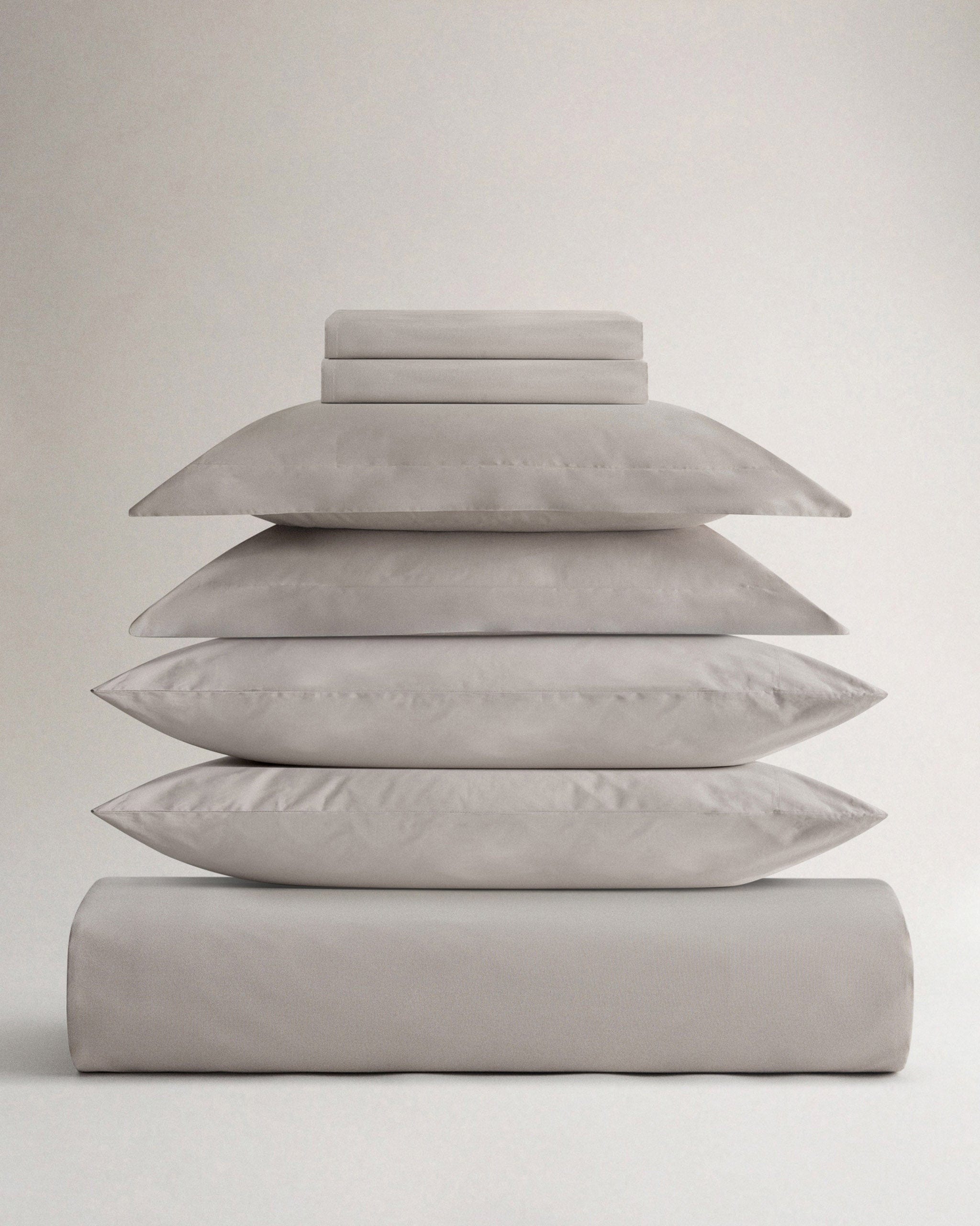 The Crisp & Cool Organic Deluxe Bundle - Pebble - Cali King