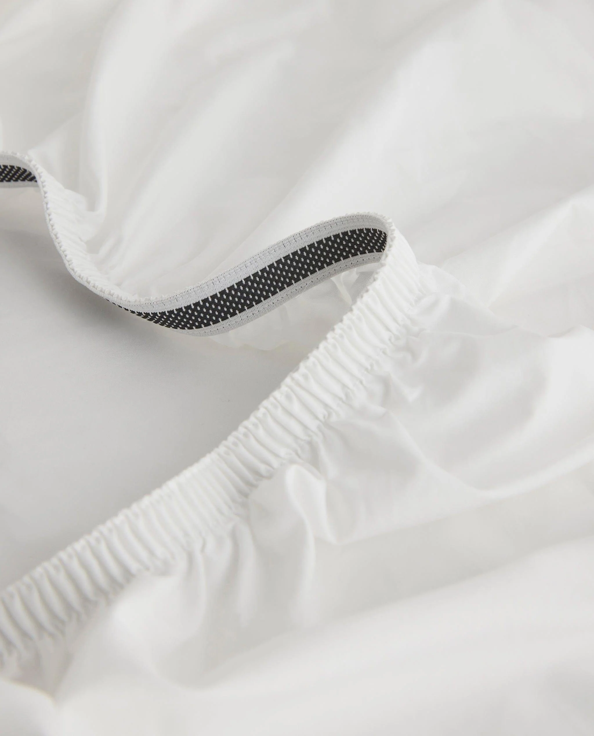 Soft & Smooth Premium Cotton Deep Fitted Sheet - White - Image 2