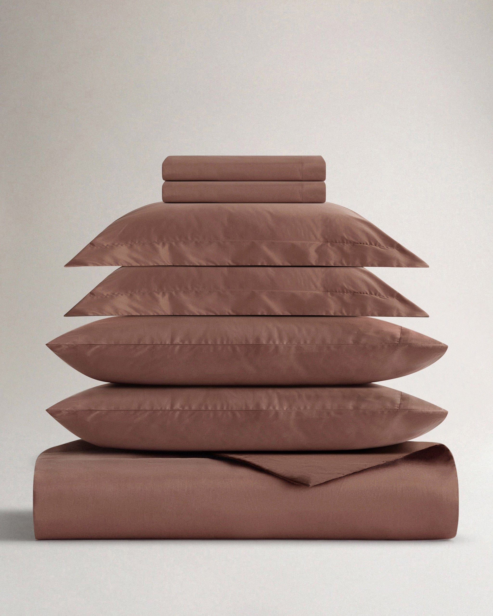 Soft & Smooth Cotton Deluxe Duvet Bundle - Deep Clay - AU Super King