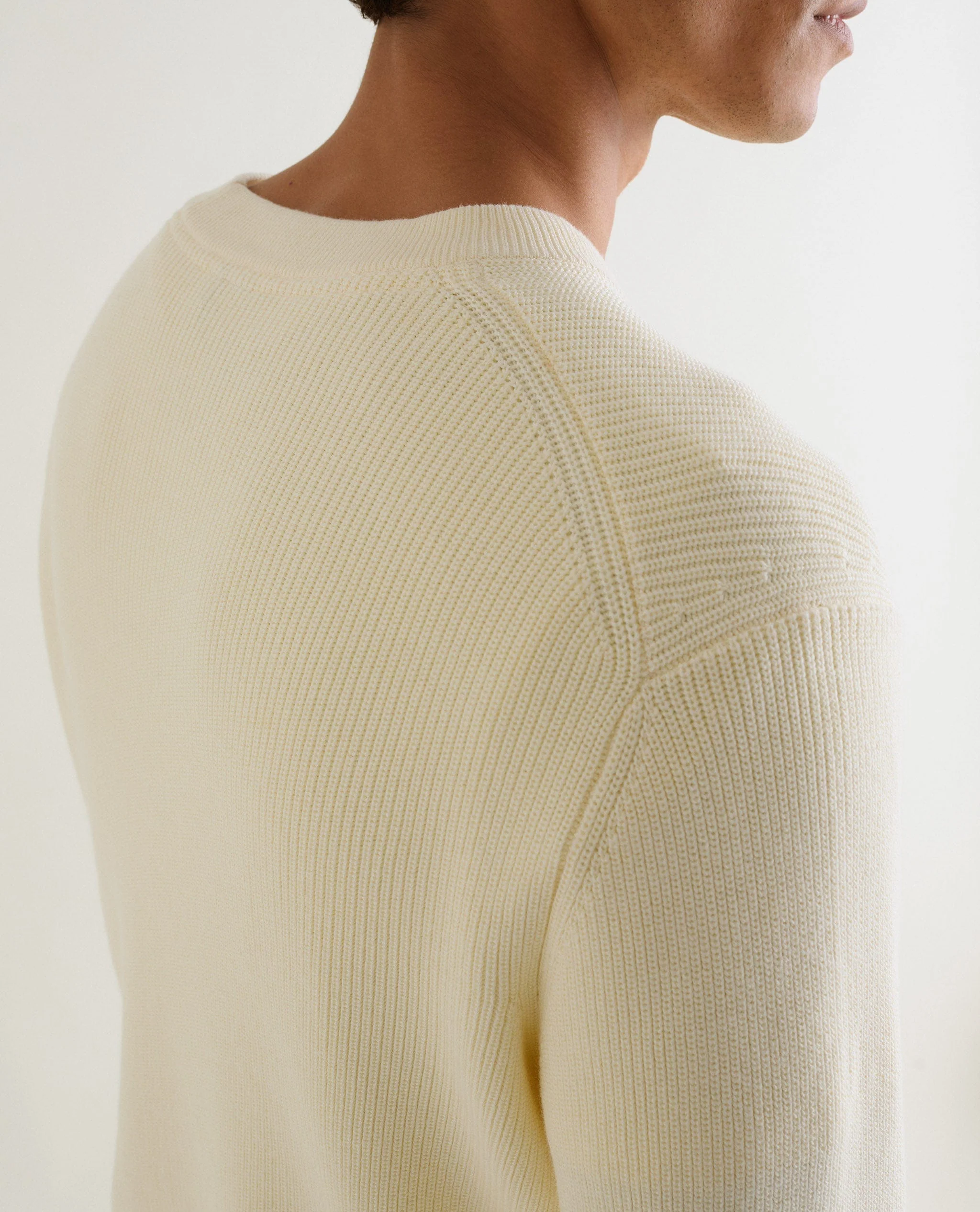 Men's Waffle Fisherman Crew Neck Jumper - Image 11