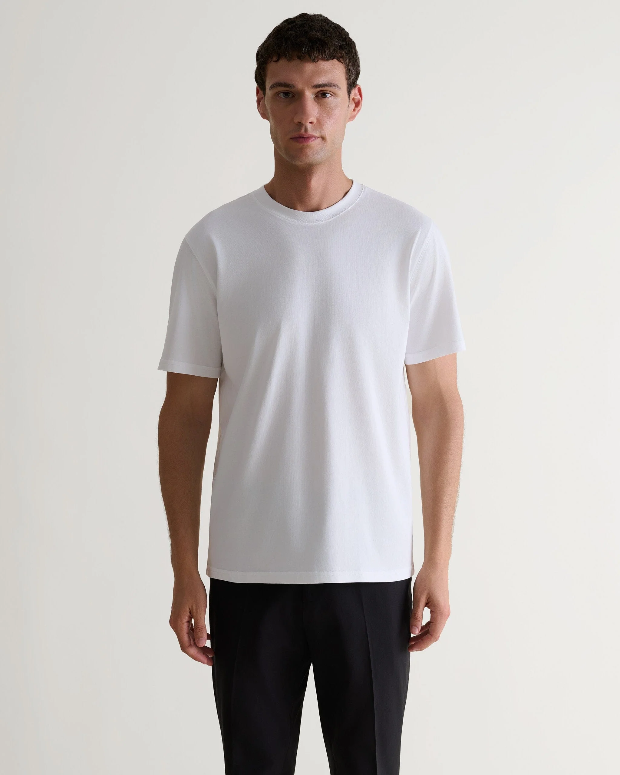 Men's Classic Cotton T-shirt - White - Image 6