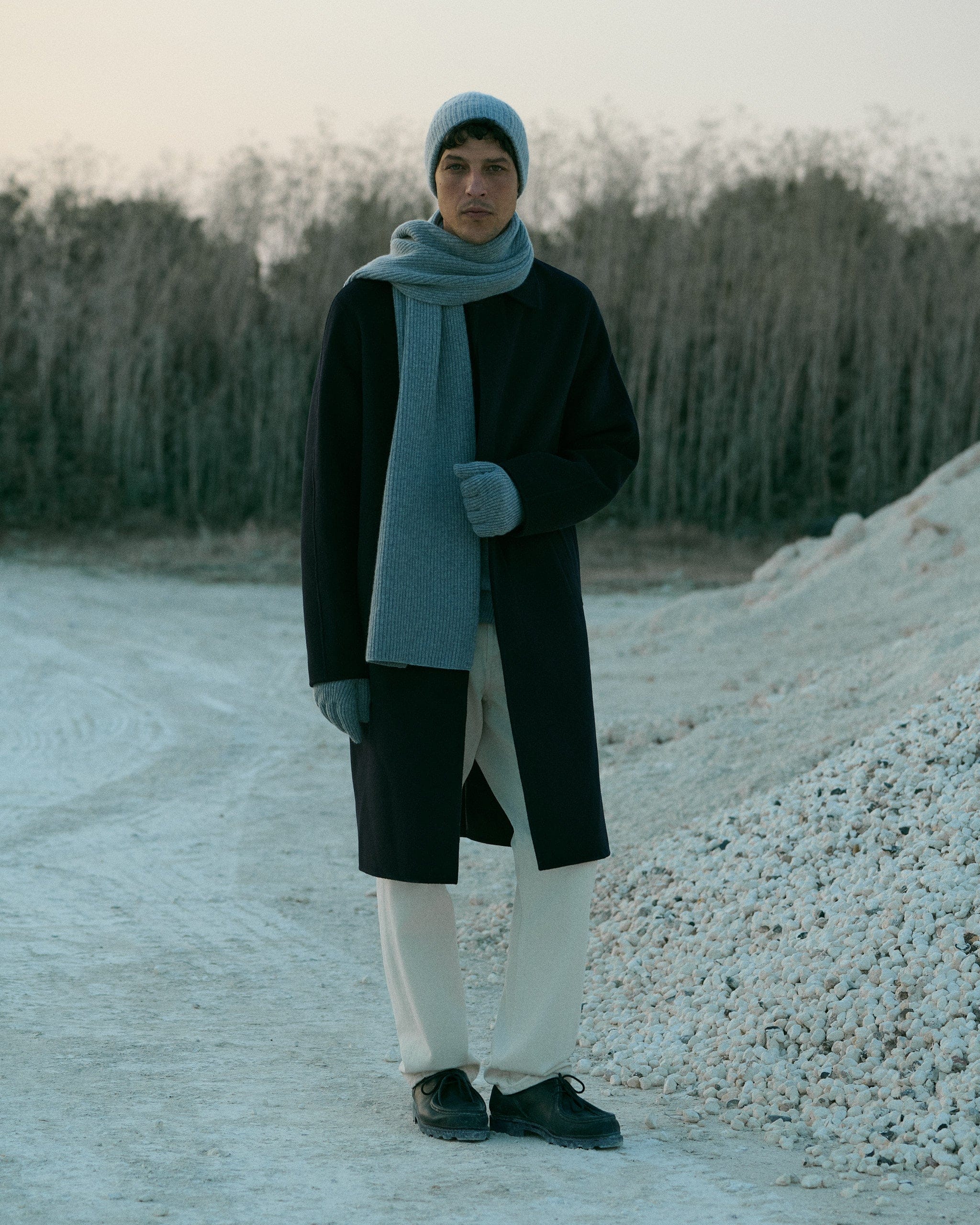 Men's Accessories Set (Beanie, Gloves & Scarf) - Medium Grey - Image 3
