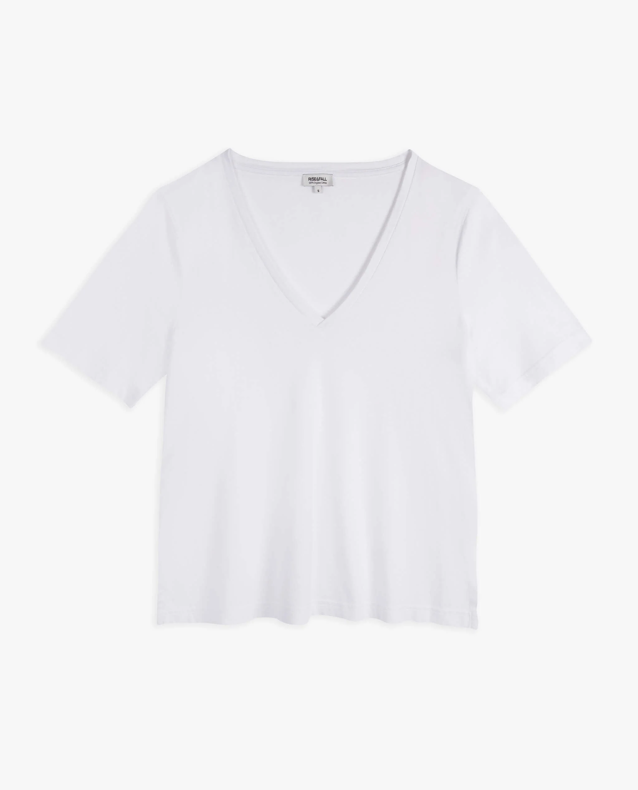 Women's V Neck Seacell T-shirt - White - Image 6