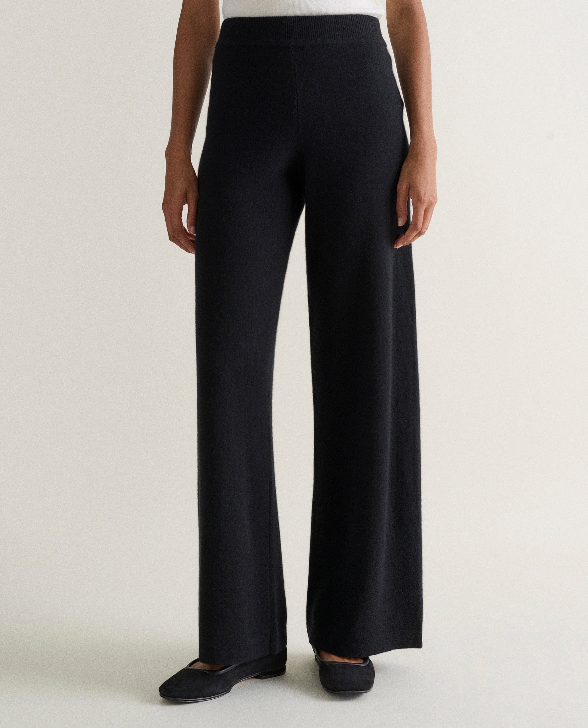 Women's Finest Cashmere Wide-Leg Trousers - Image 12