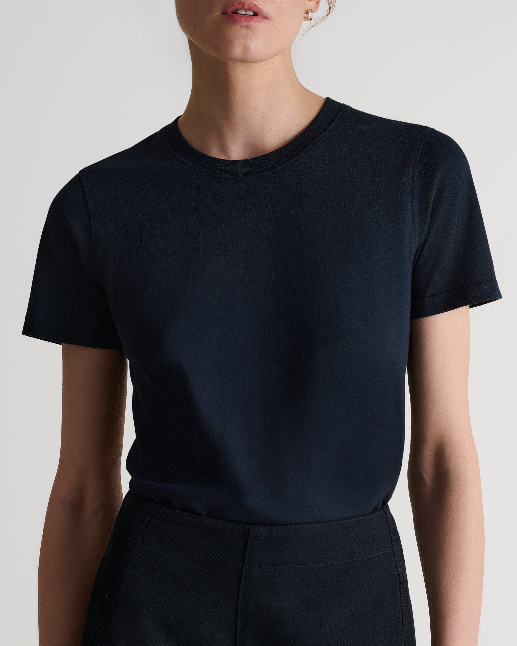 Women's Classic Cotton T-shirt - Navy - Image 5