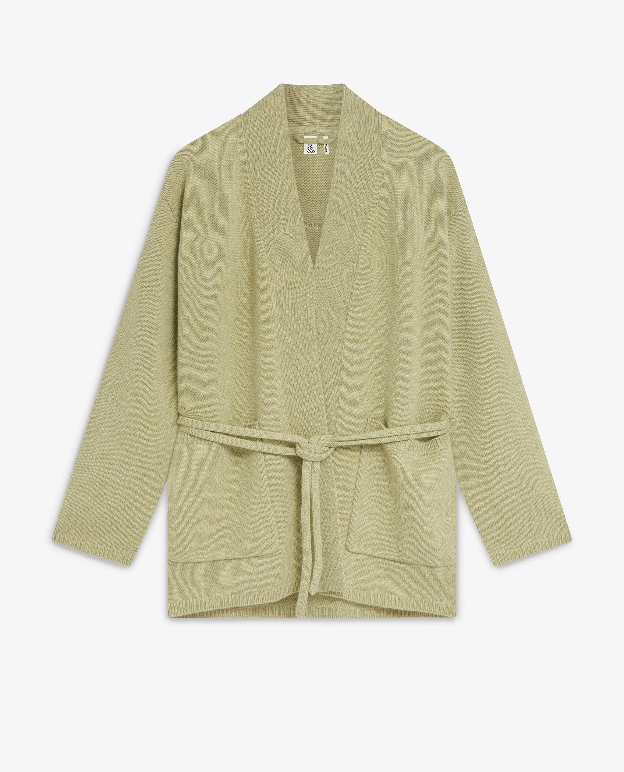 Women's Cashmere Merino Belted Cardigan - Image 16