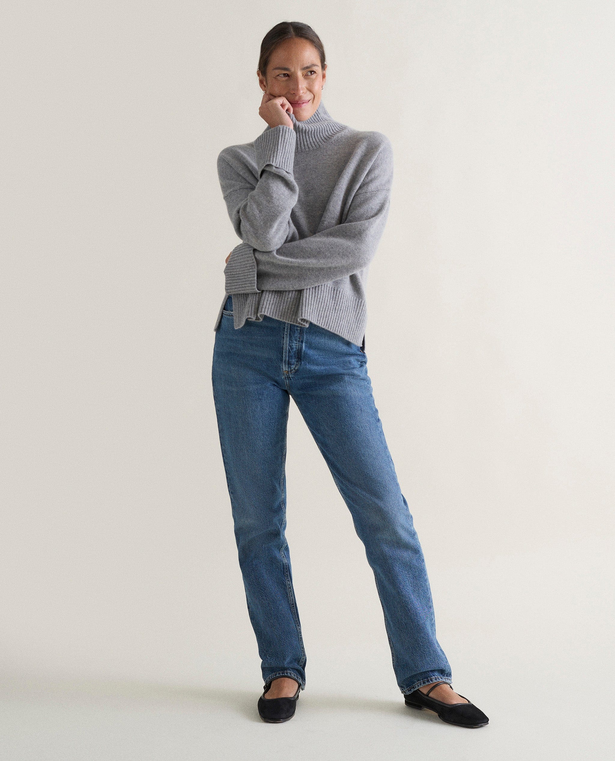 Women's Cashmere Merino High Neck Jumper - Image 22