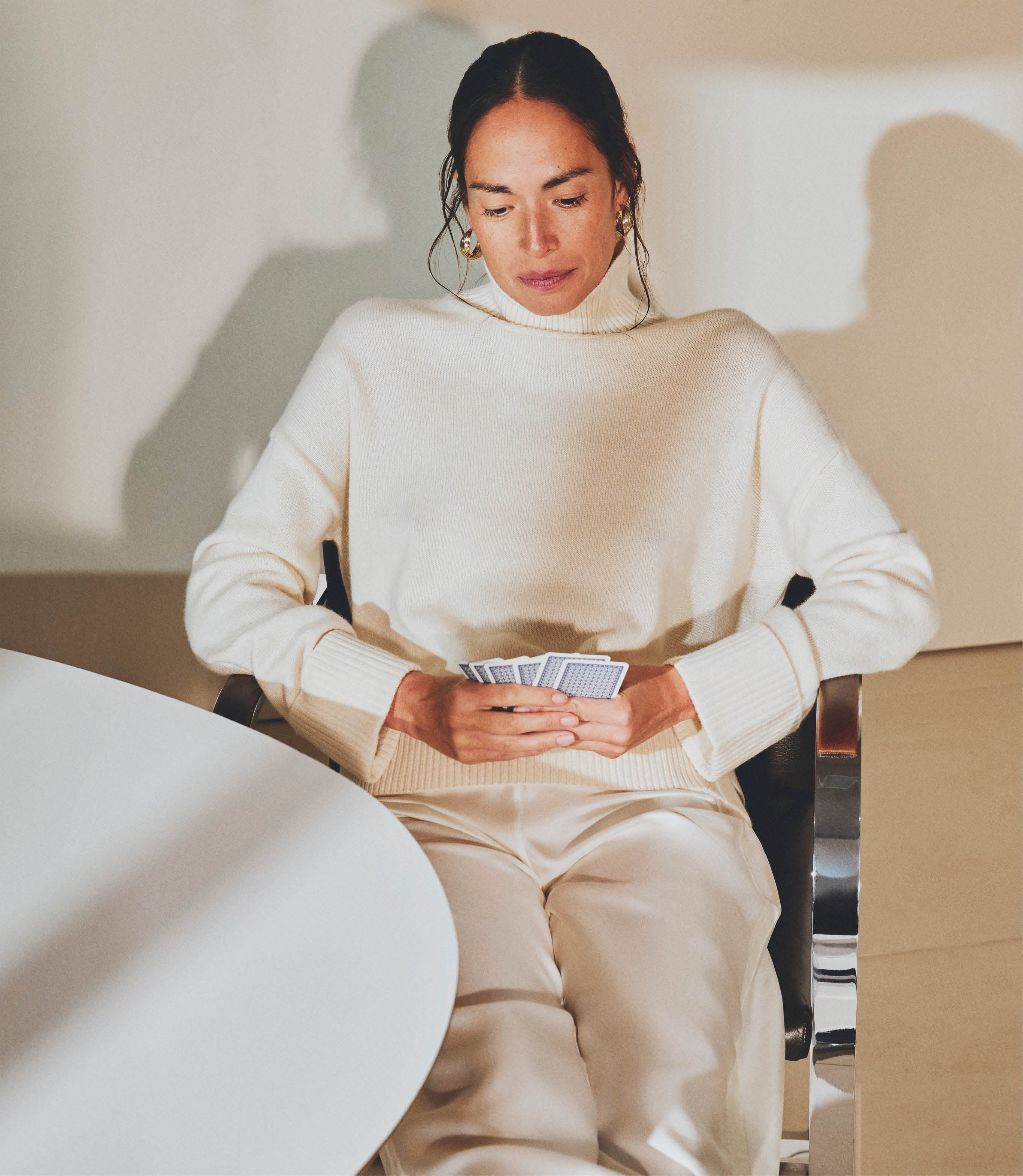 Women's Cashmere Merino High Neck Jumper - Image 4