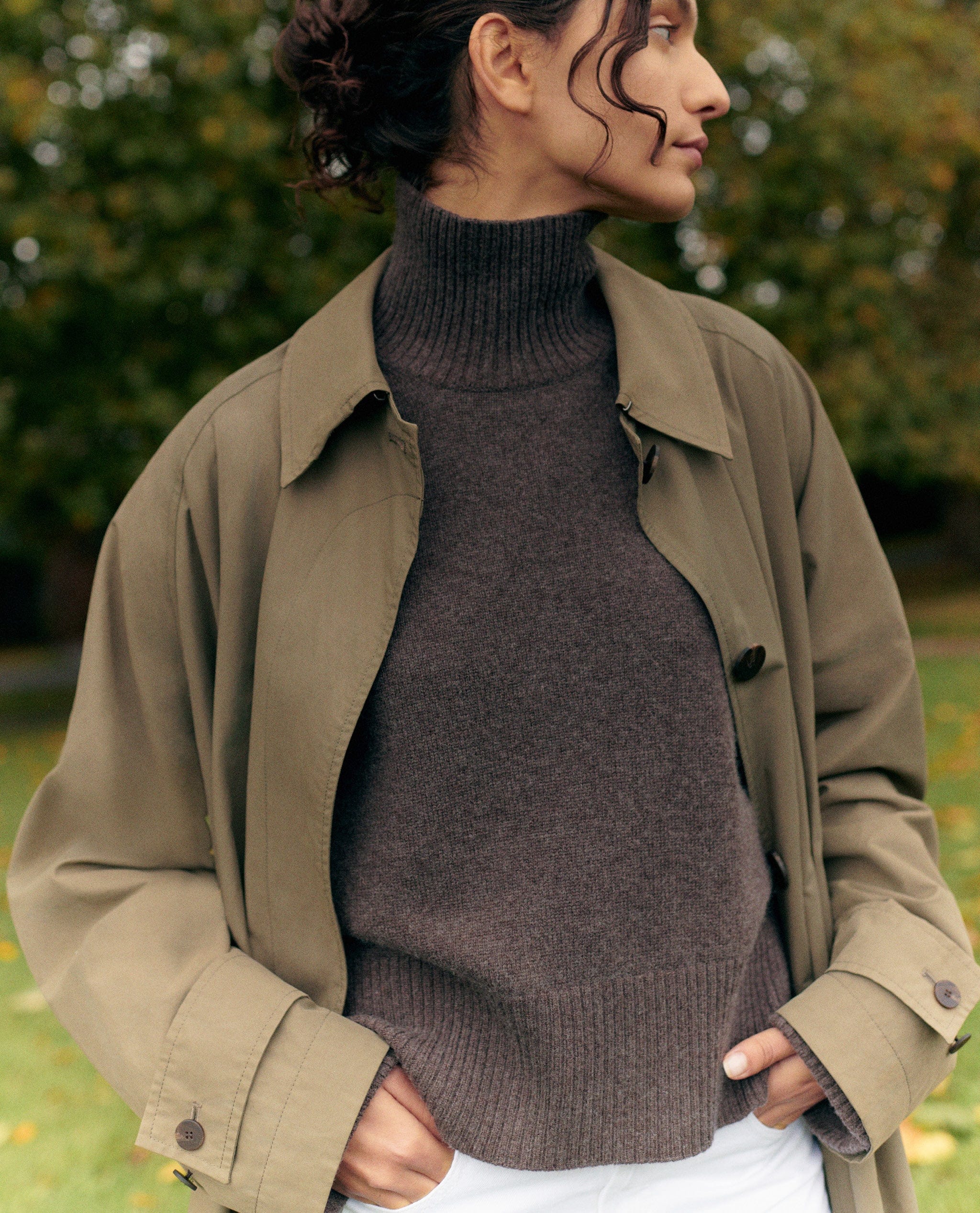 Women's Cashmere Merino High Neck Jumper - Image 41