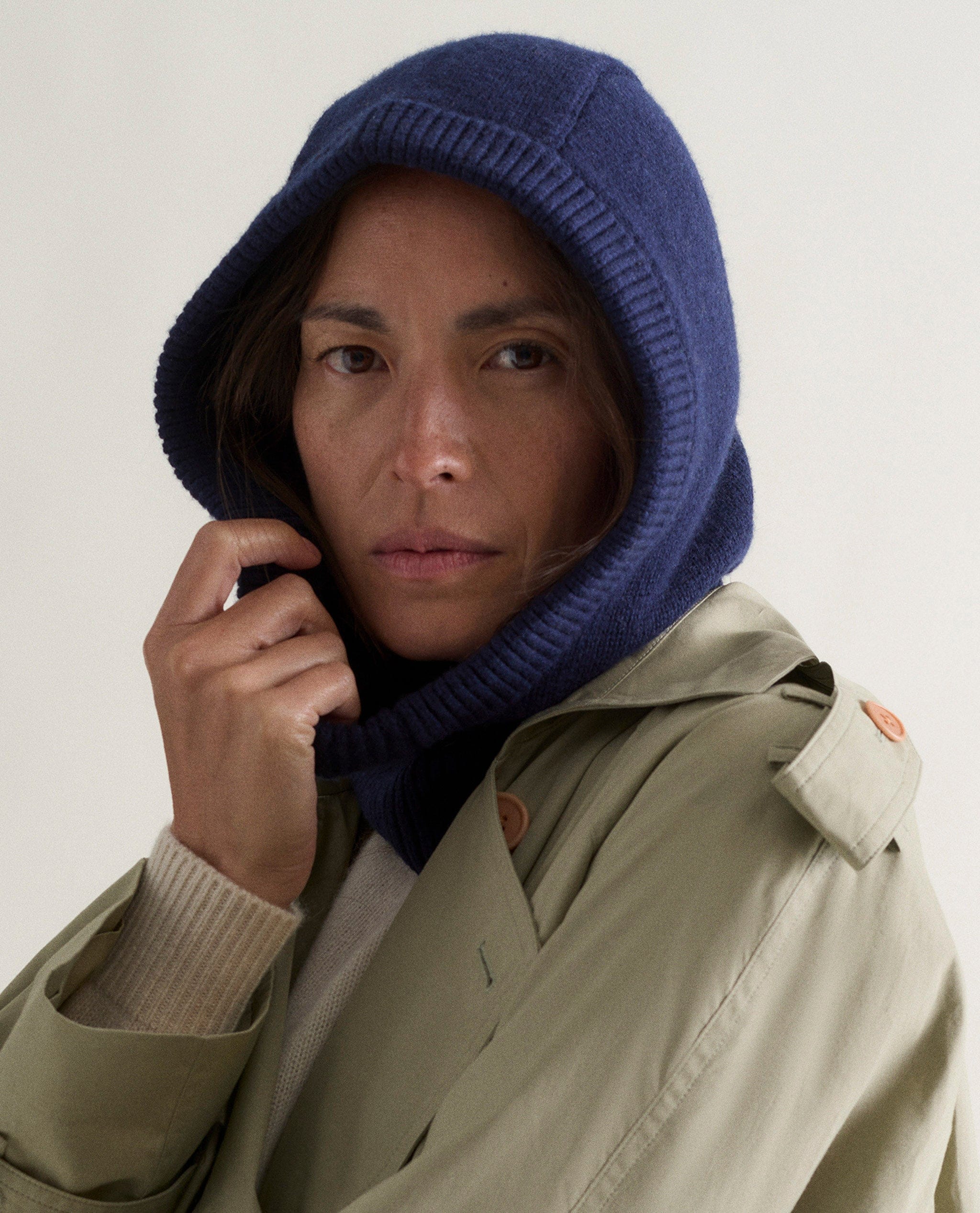Women's Cashmere Merino Knitted Hood - Image 17