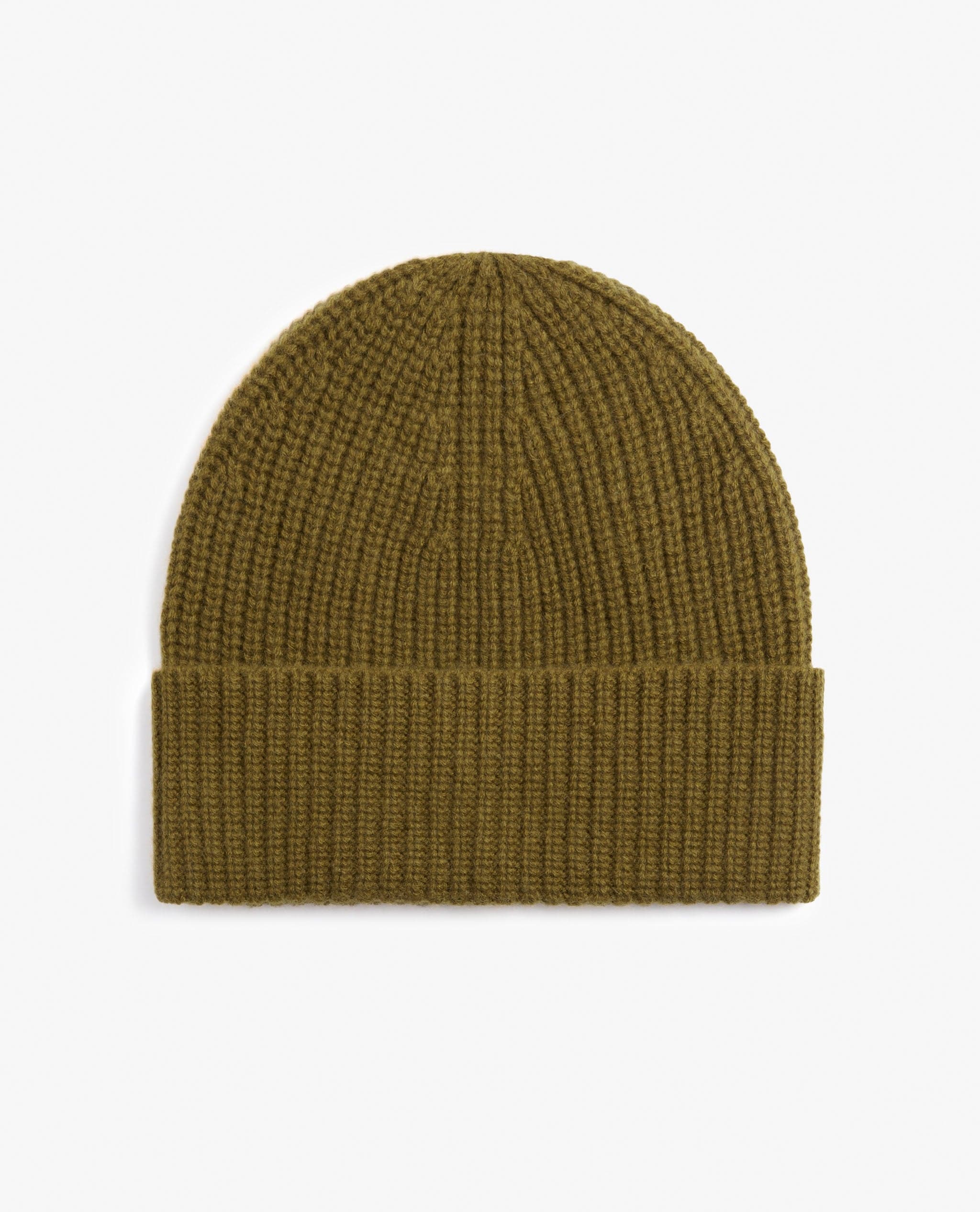 Men's Cashmere Merino Ribbed Knit Beanie - Image 19