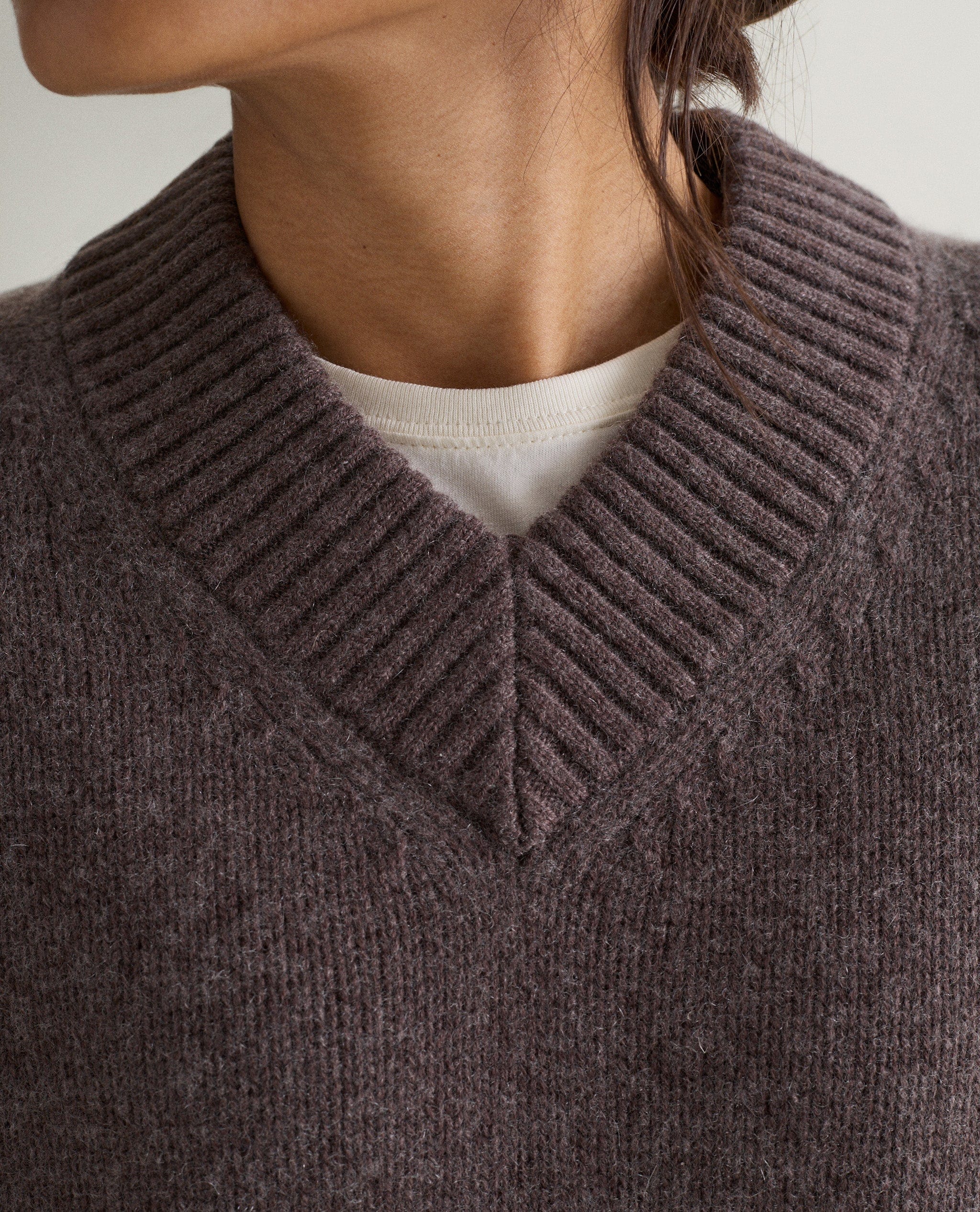 Women's Cashmere Merino V Neck Jumper - Image 11
