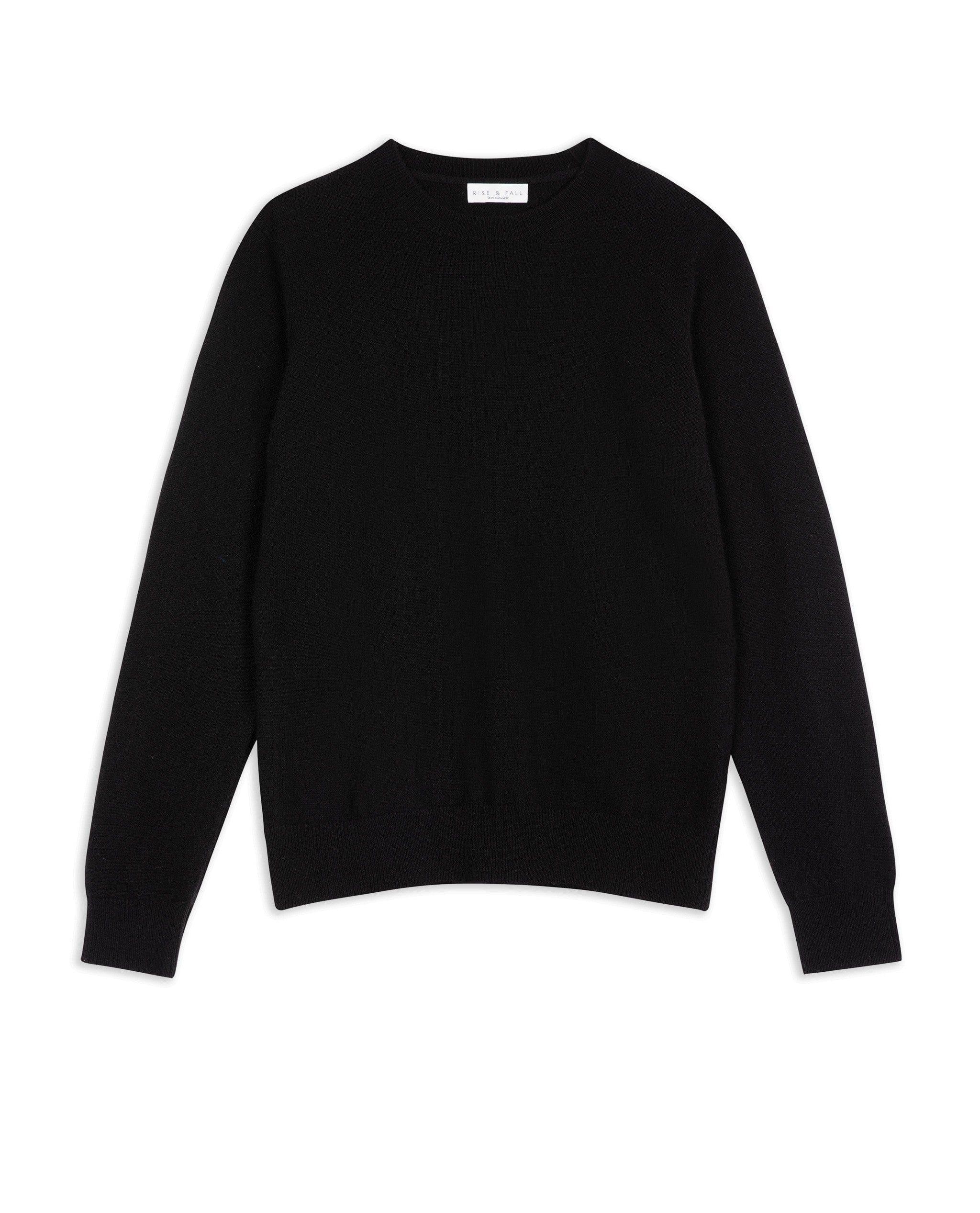 Women's Finest Cashmere Classic Crew Neck Jumper - Black - Image 2