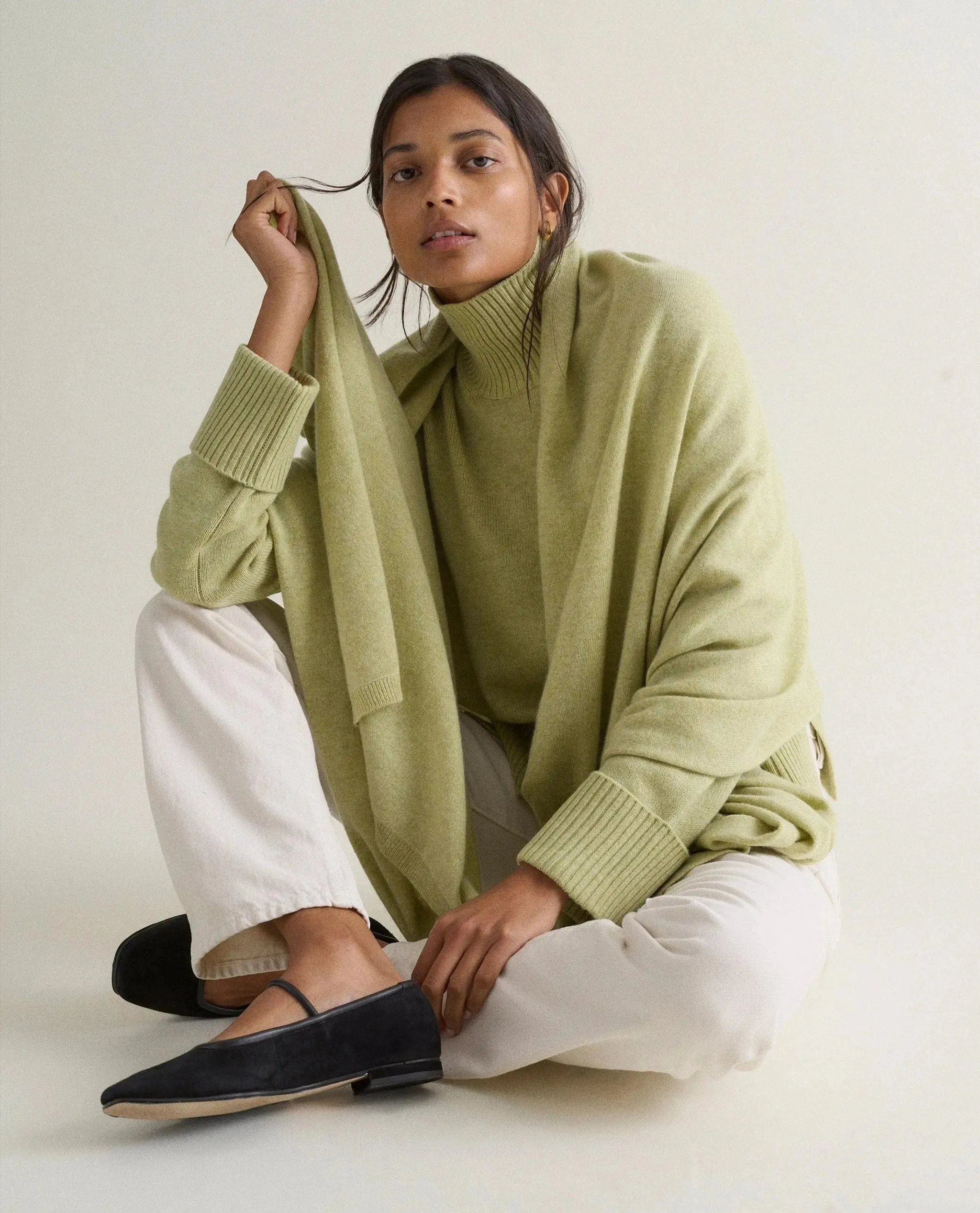 Oversized Finest Cashmere Wrap - Image 76