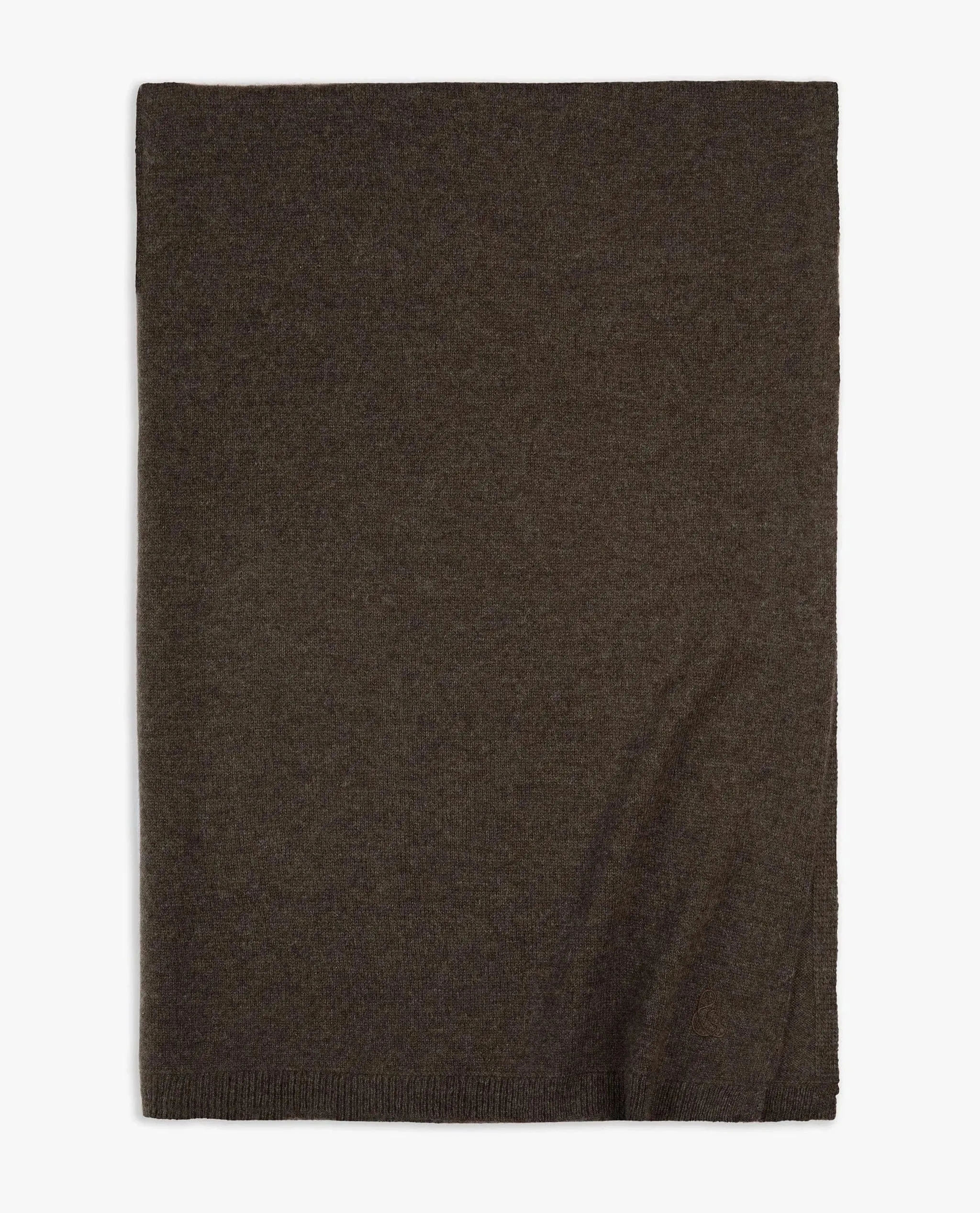 Oversized Finest Cashmere Wrap - Chocolate - Image 2