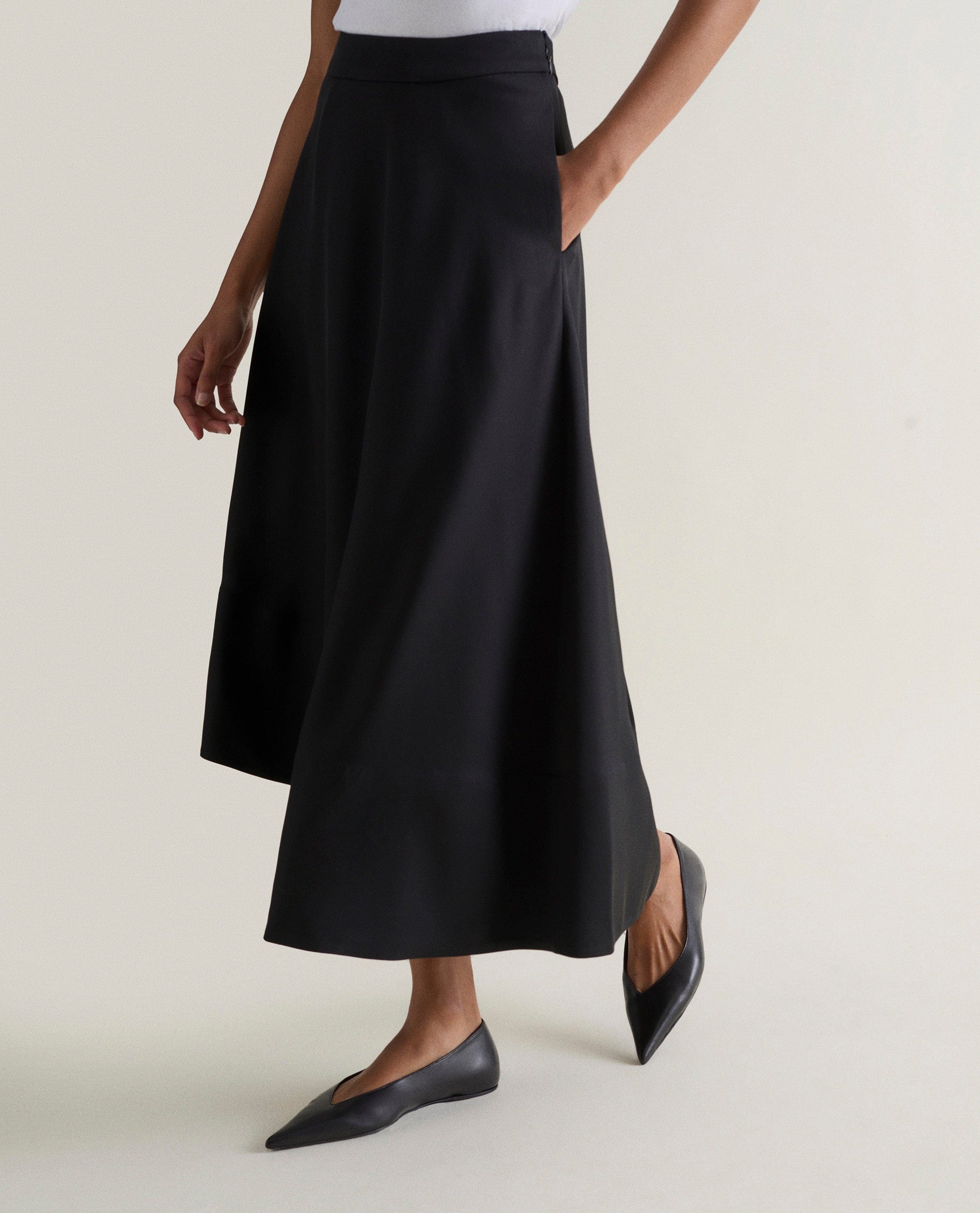 Women's NAIA™ Asymmetric Skirt - Black - Image 3
