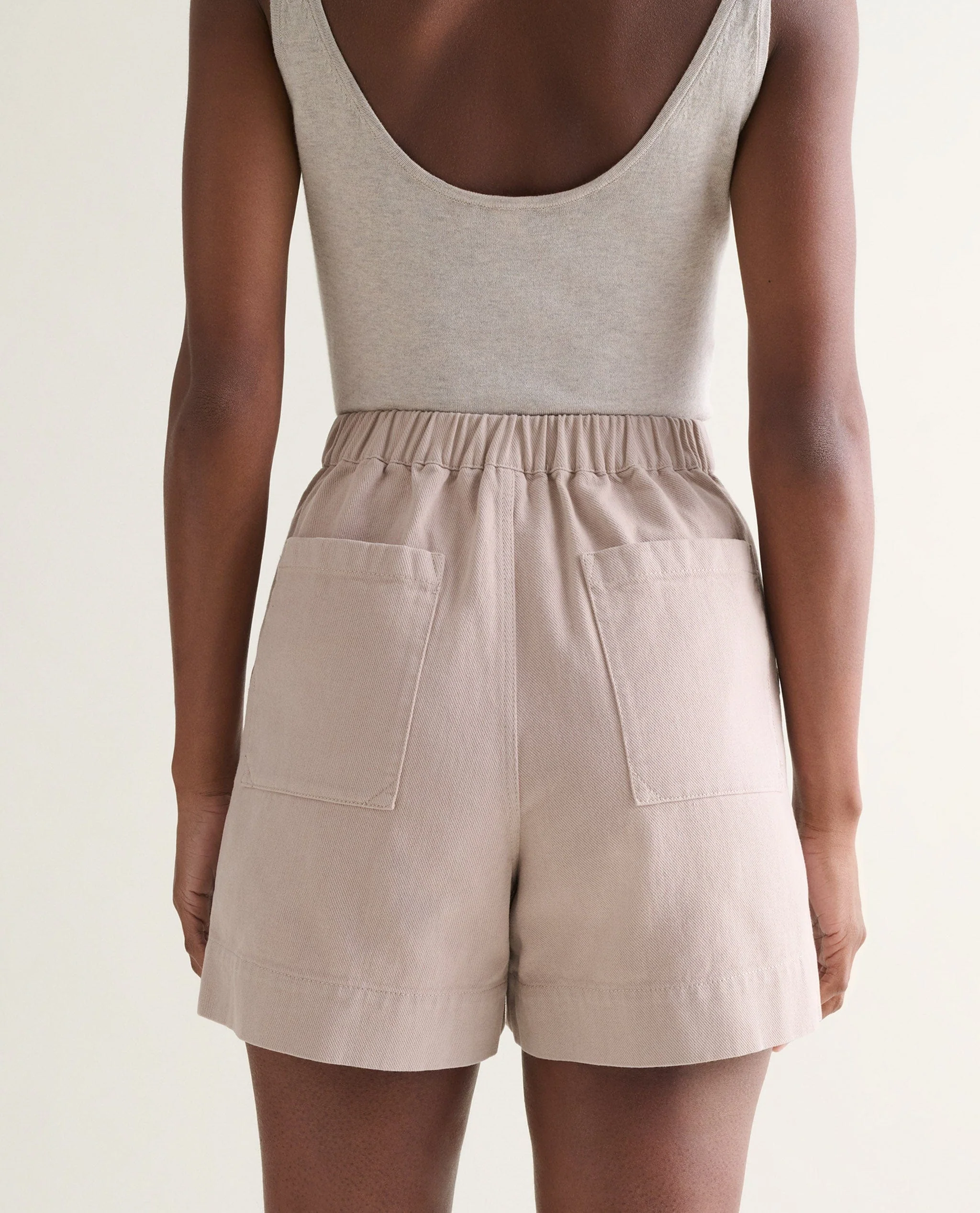 Women's Organic Denim Shorts - Ash - Image 4