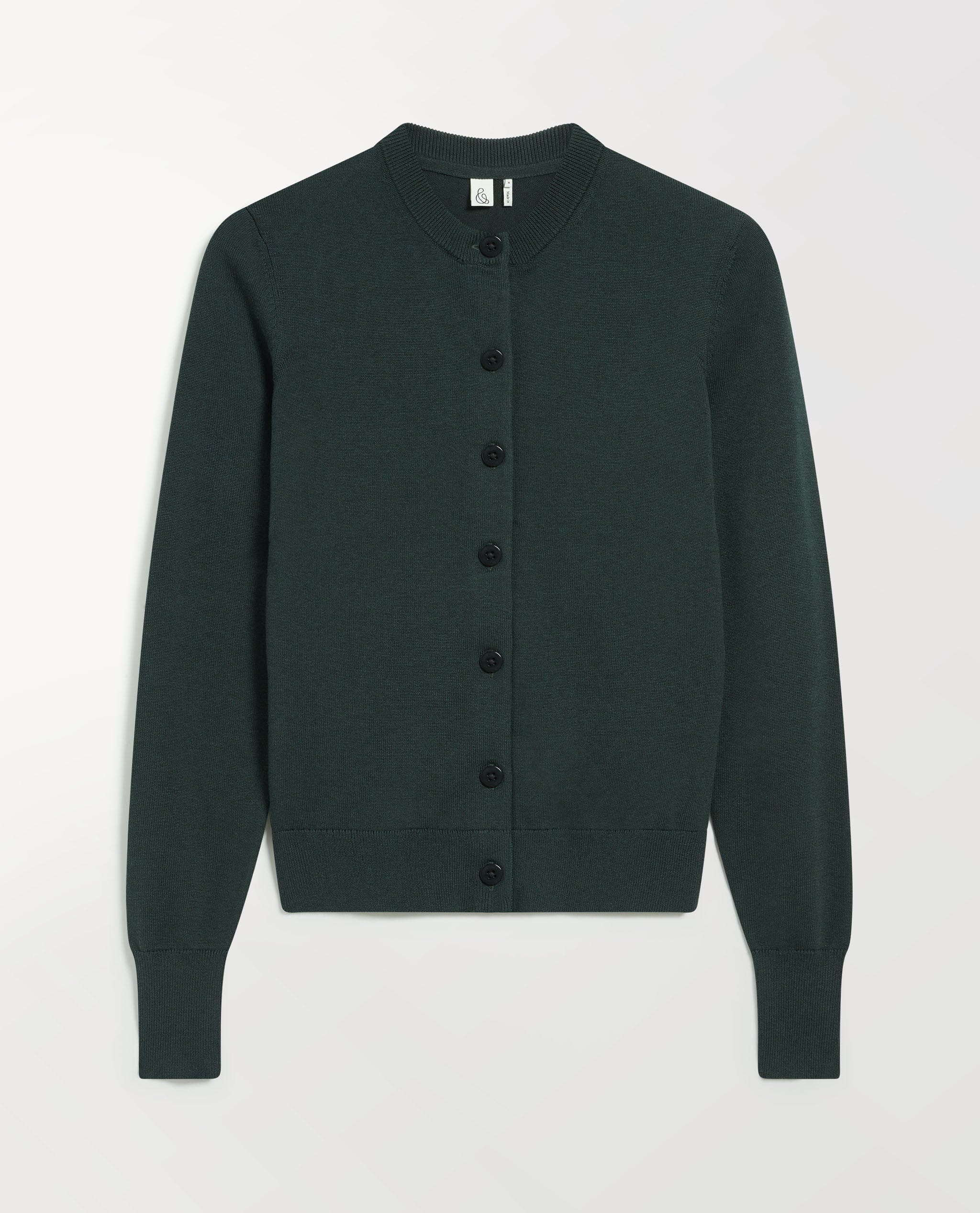 Women's Silk-Cotton Cardigan - Kelp - Image 2