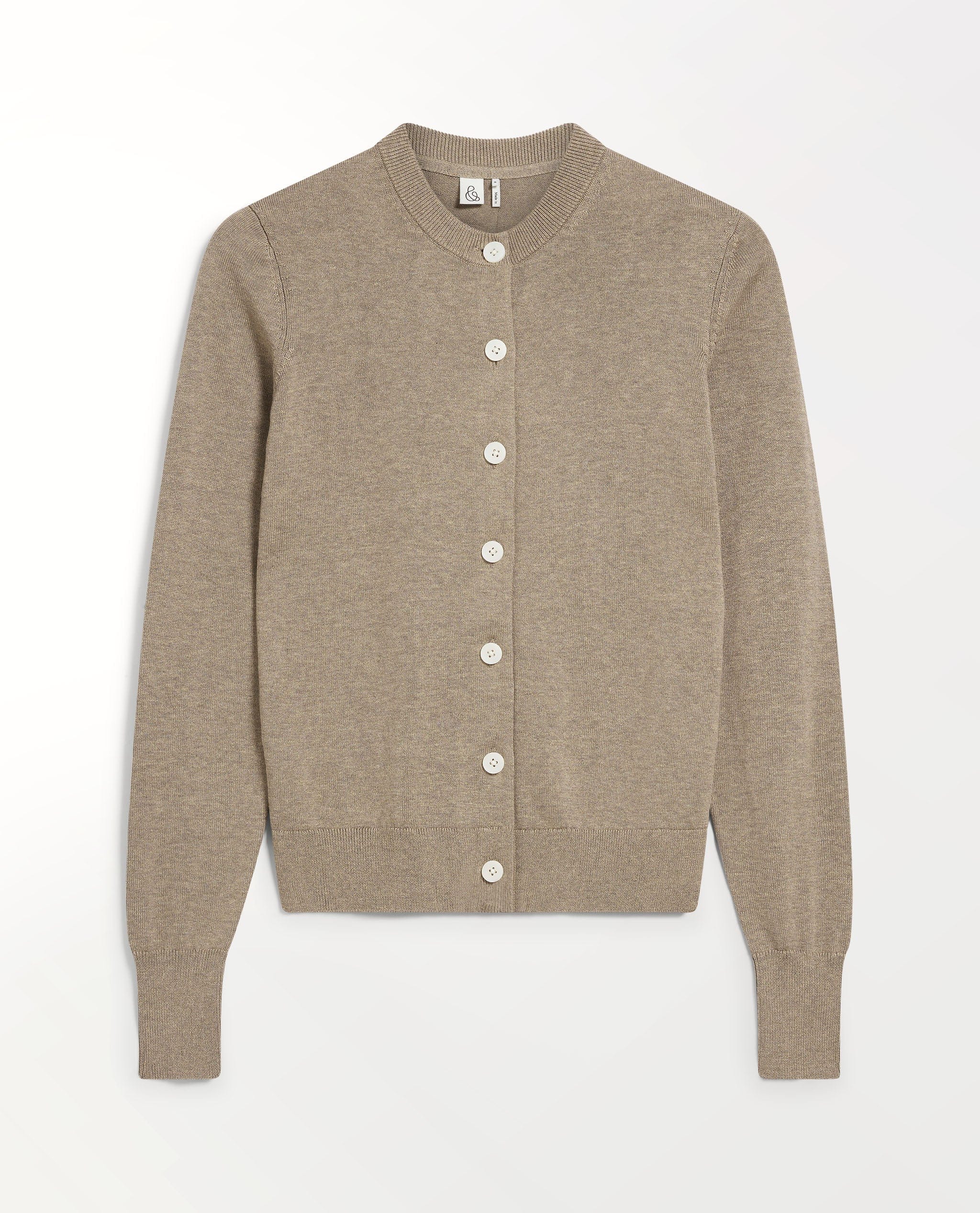 Women's Silk-Cotton Cardigan - Mole - Image 2